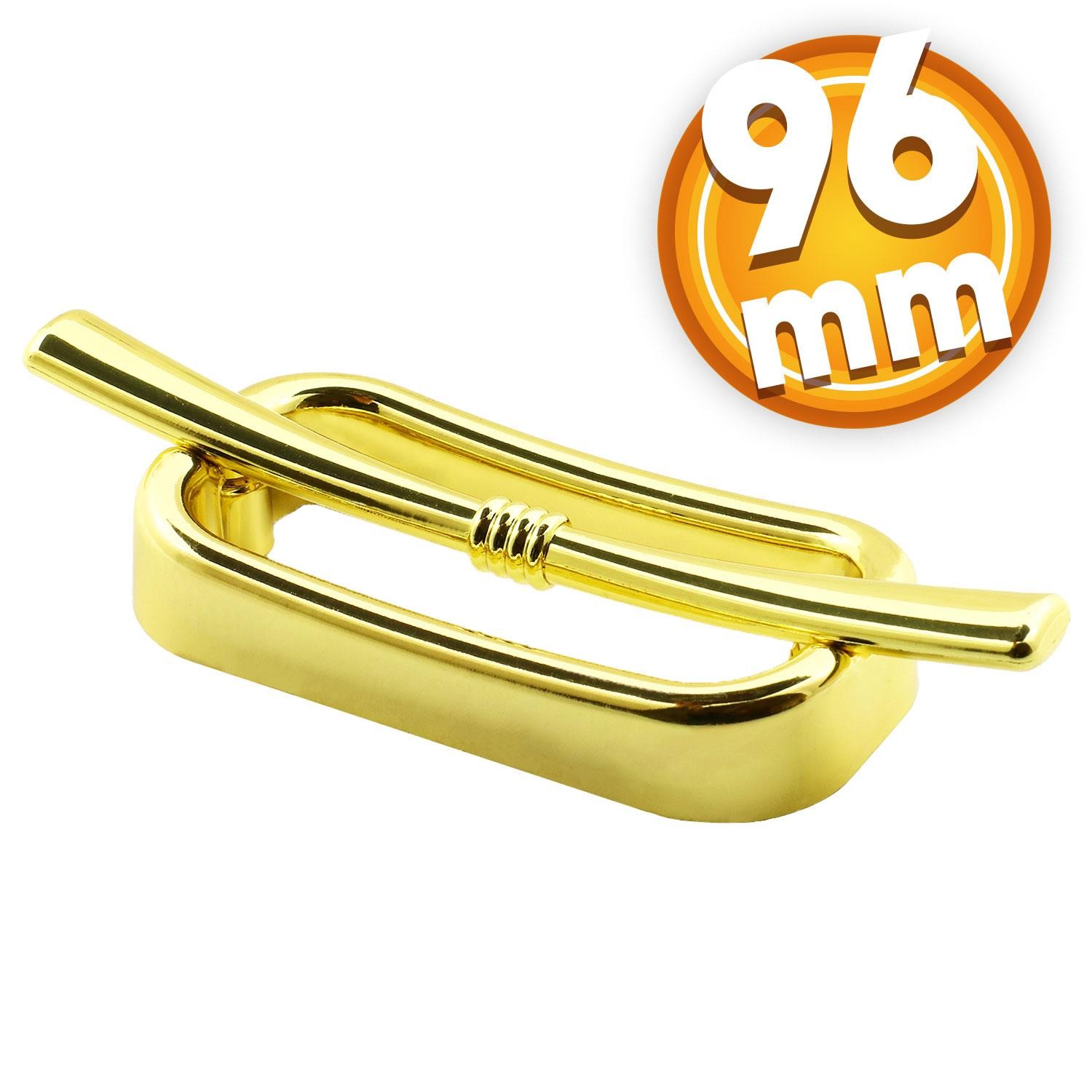 Küçük Zümre Çekmece Mutfak Kapak Dolap Kulpu Kulbu 96 mm Gold Sert Plastik Kulp