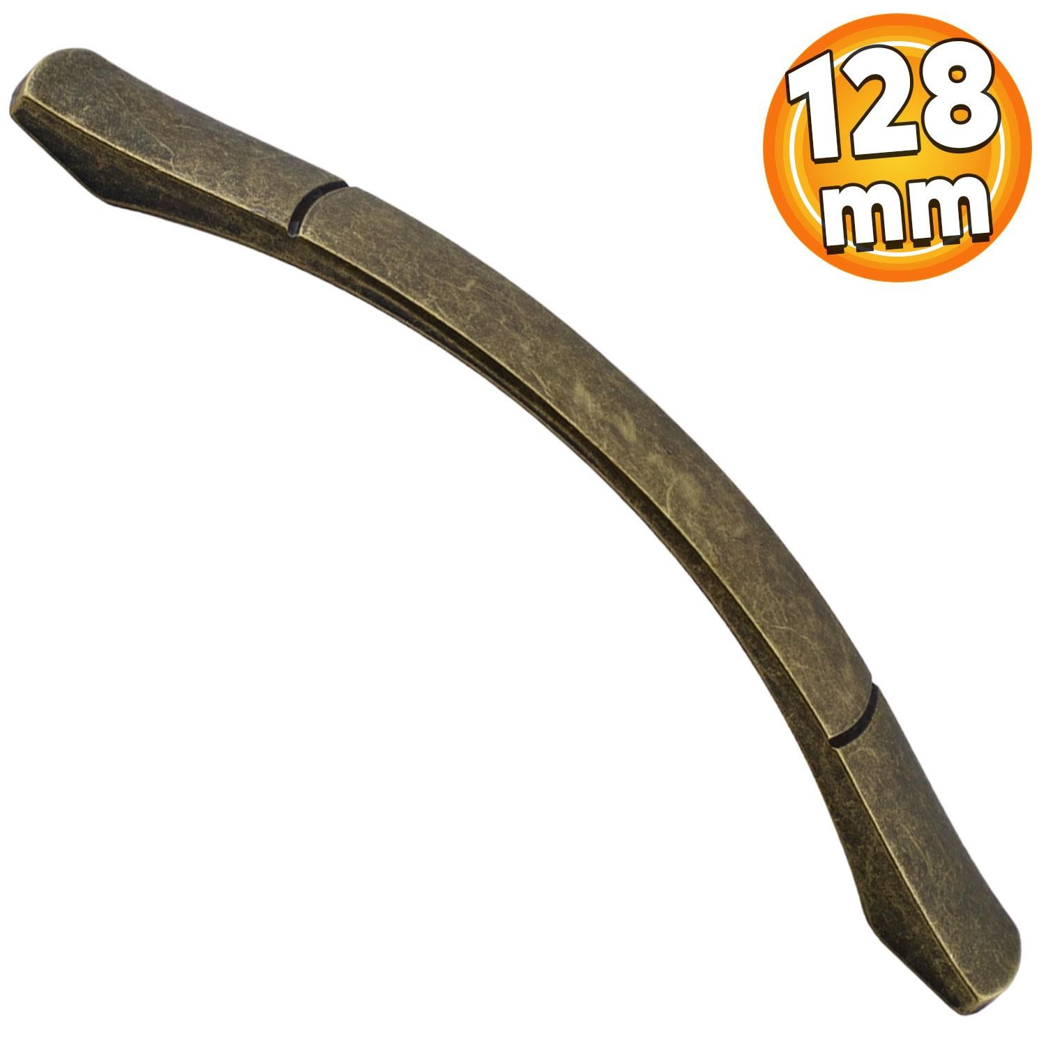 Berilay Çizgili Mobilya Mutfak Dolabı Çekmece Dolap Kapak Kulpu Kulbu Antik Sarı128 mm Metal Kulp