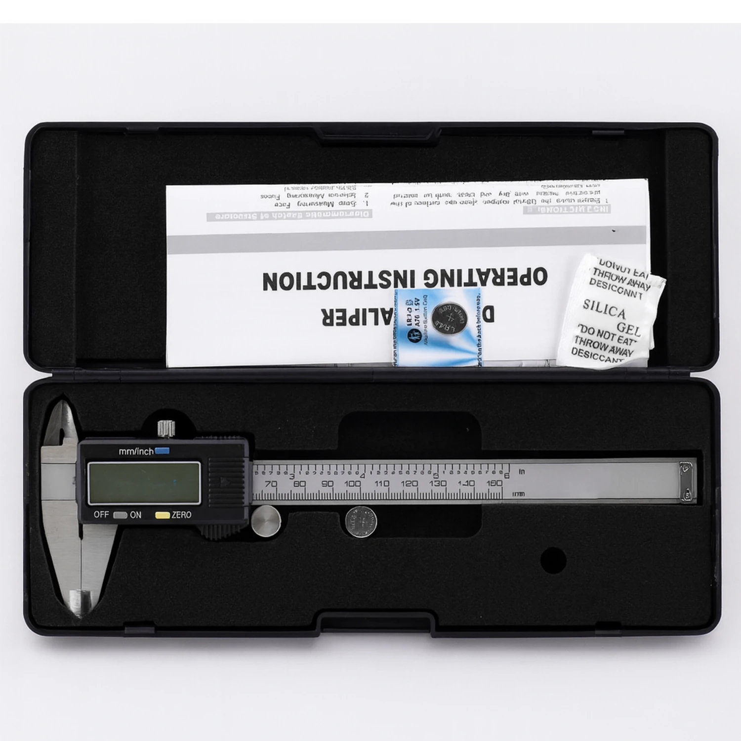 Dijital Kumpas Lcd Ekranlı (0.01-12 mikron Hassasiyet) 0.0005 İnç Metal 150 mm Derinlik Ölçüm Aleti