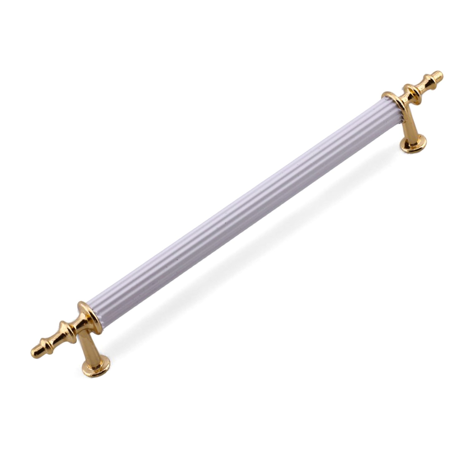 Beyaz Gold Metal Kulp 192 mm Dayanıklı Mobilya Kulbu, Dolap Çekmece için Modern Dekoratif Tasarım