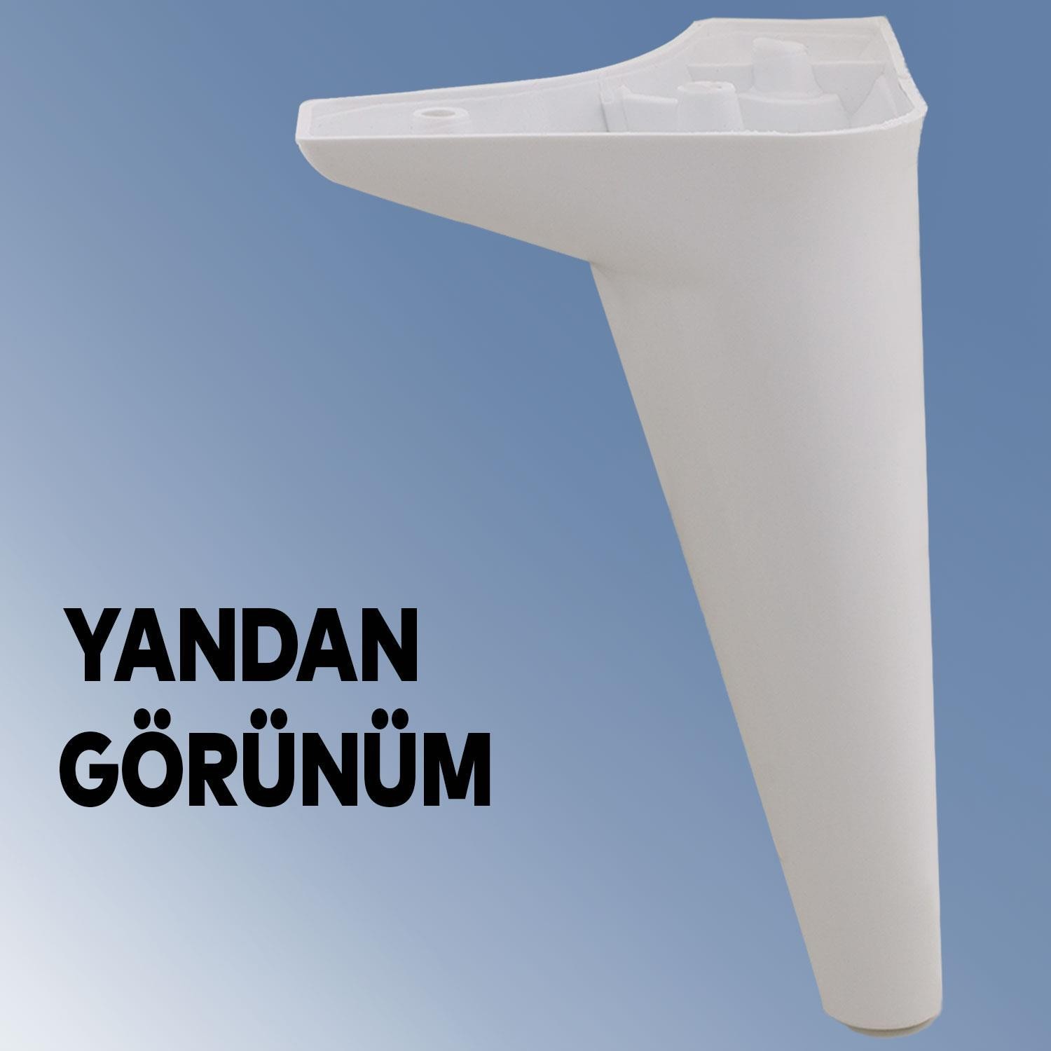 Aspen Lüks Mobilya Kanepe Koltuk Tv Ünitesi Konsol Ayağı Ayakları 20 Cm Beyaz Ayak (4 ADET)