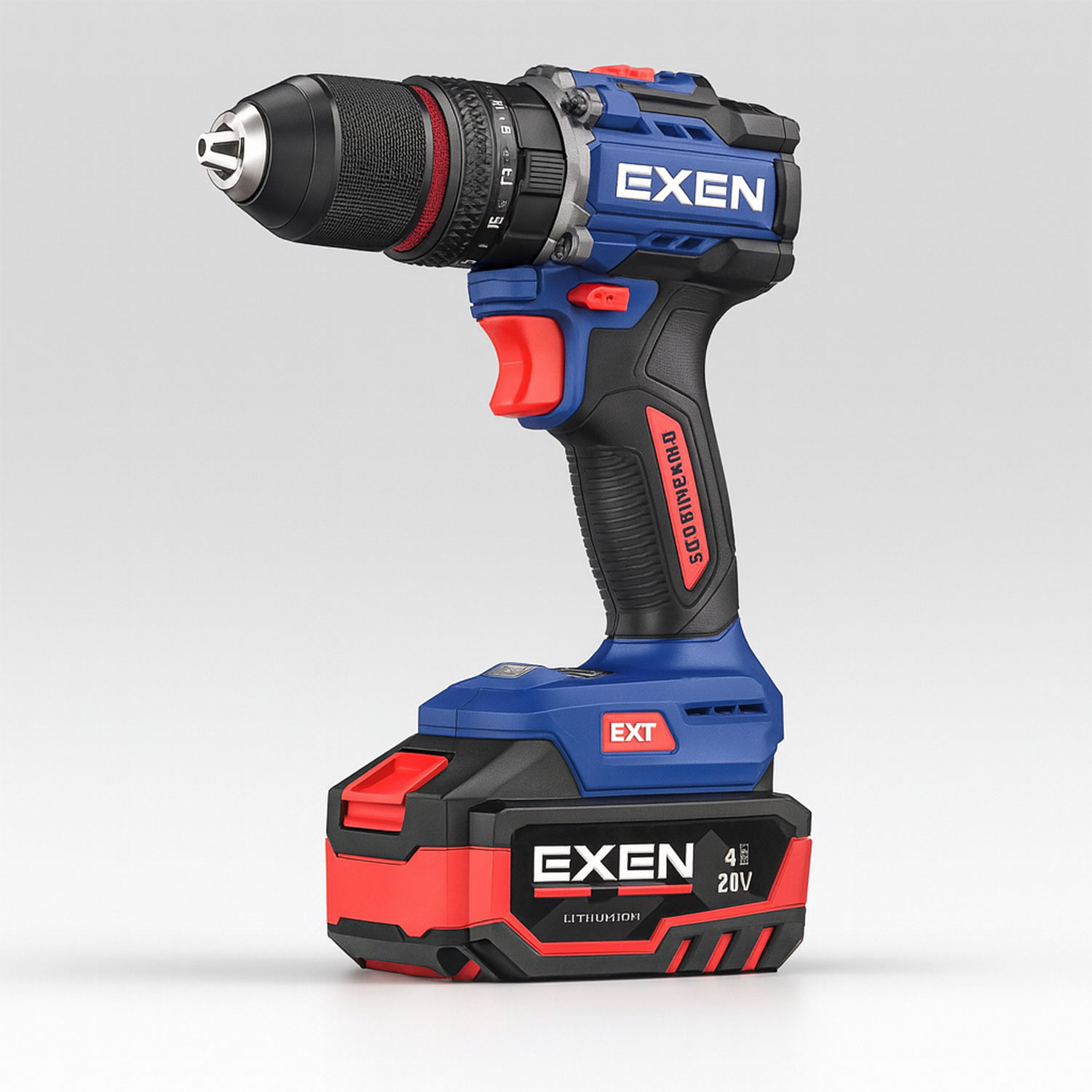 EXEN EN 274 DS Kömürsüz Darbeli Şarjlı Matkap 21V 4Ah 70Nm 2 Batarya Hızlı Şarj Led Işıklı Taşıma Çantalı