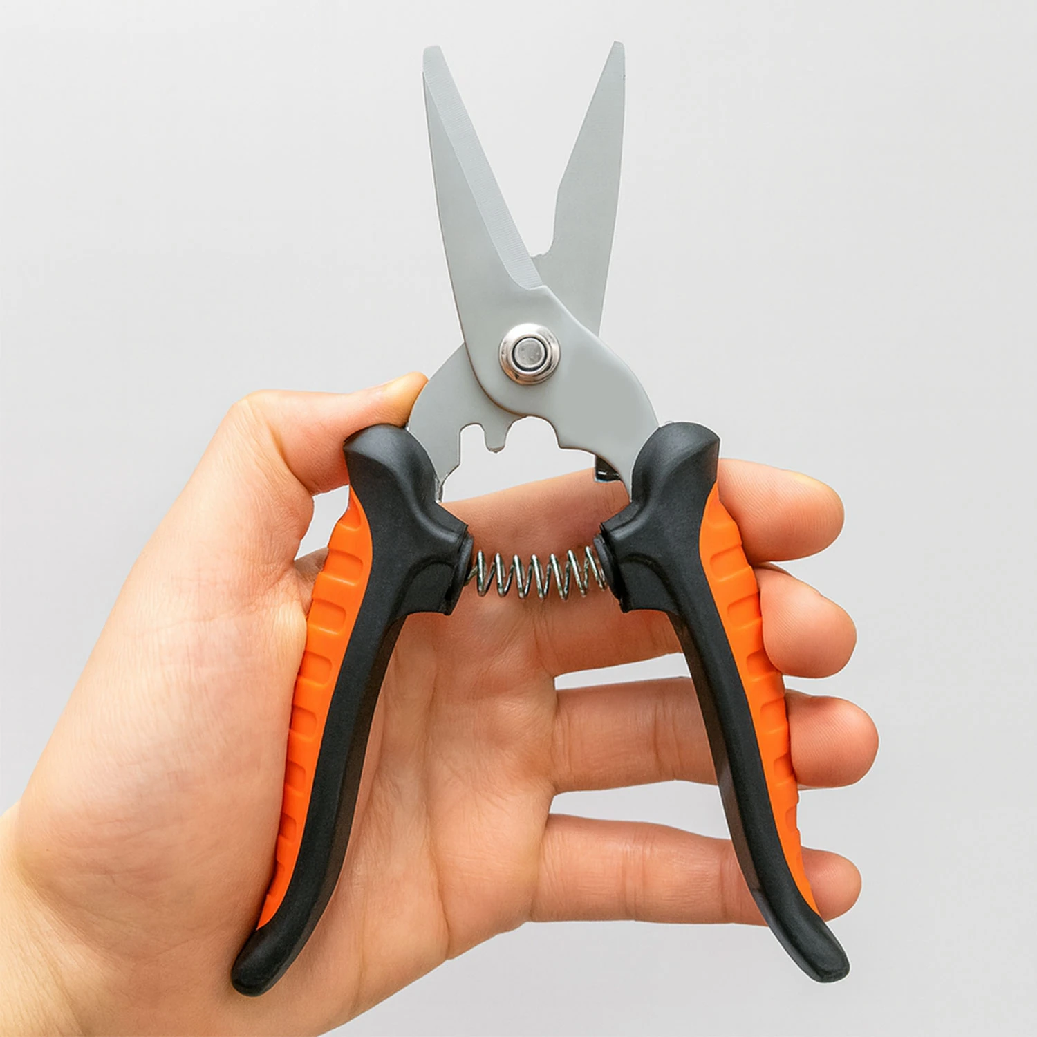  Çok Amaçlı Paslanmaz 7 İnç Çelik Makas Profesyonel Kesim İçin Ergonomik Saplı Mutfak Ofis Makası