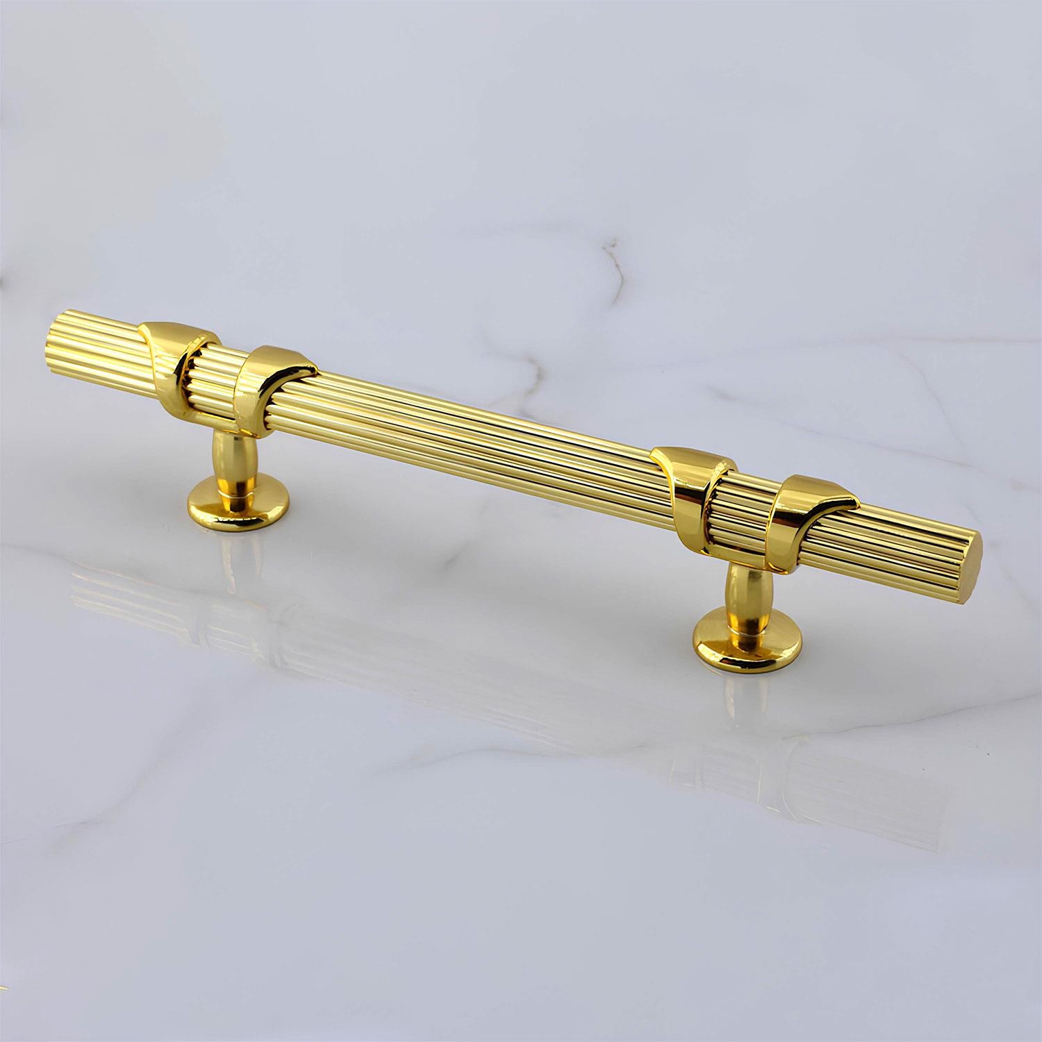 Emir Kulp Gold 96 mm - 9.6 cm Metal Mobilya Mutfak Çekmece Dolap Dolabı Kapak Kulbu Kulpu Kulpları