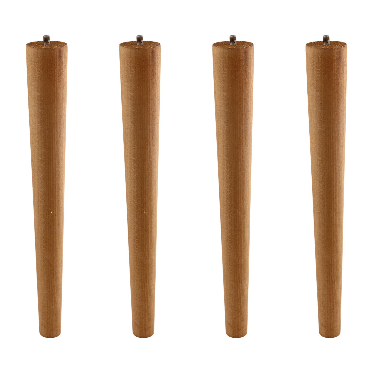 Doğal Ahşap 4’lü Set 35 cm Kahverengi Boyalı Sehpa ve Masa Ayağı Bohem Silindir Model Modern Mobilya