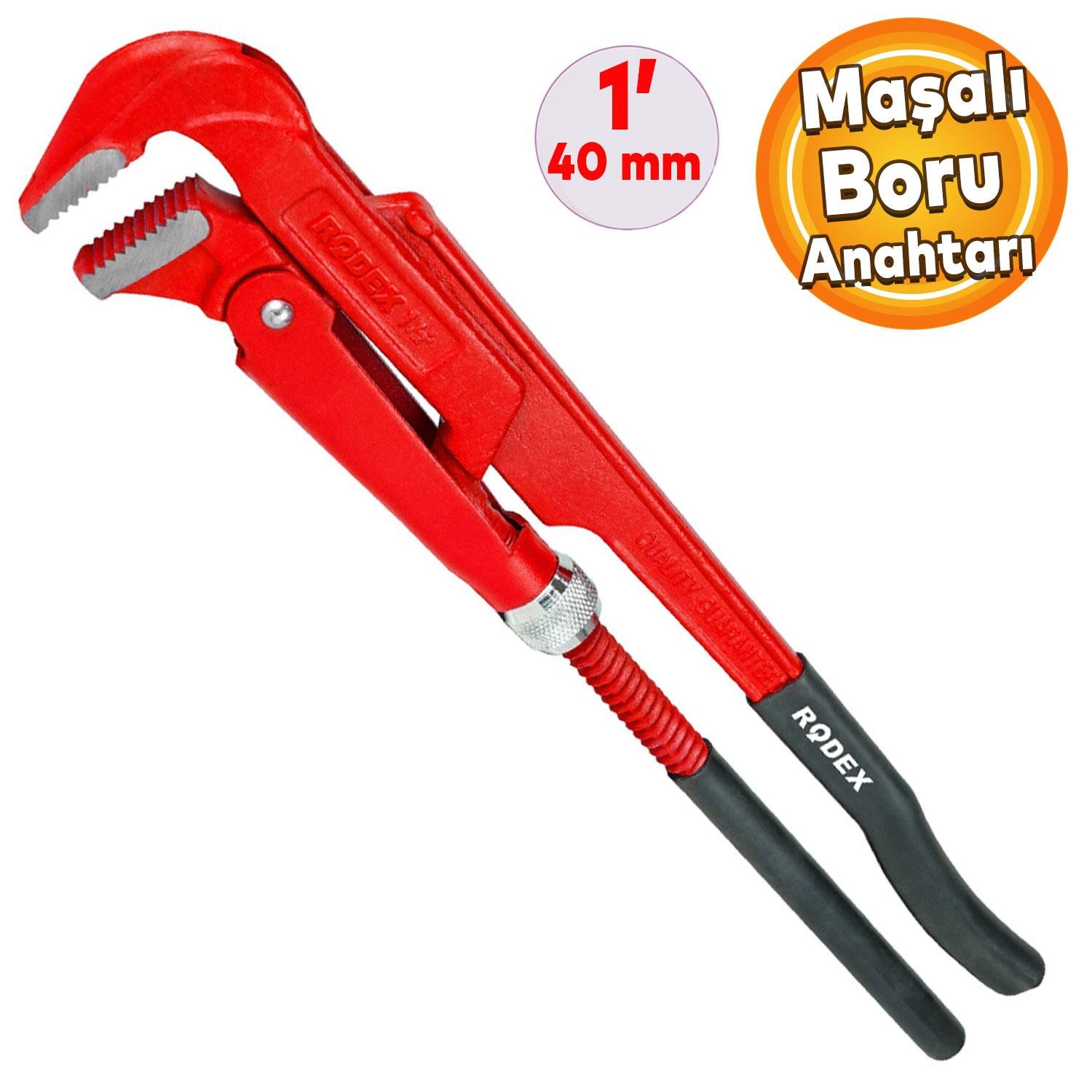 Rodex Boru Anahtarı Maşalı Boru Anahtarı 1" 40 mm