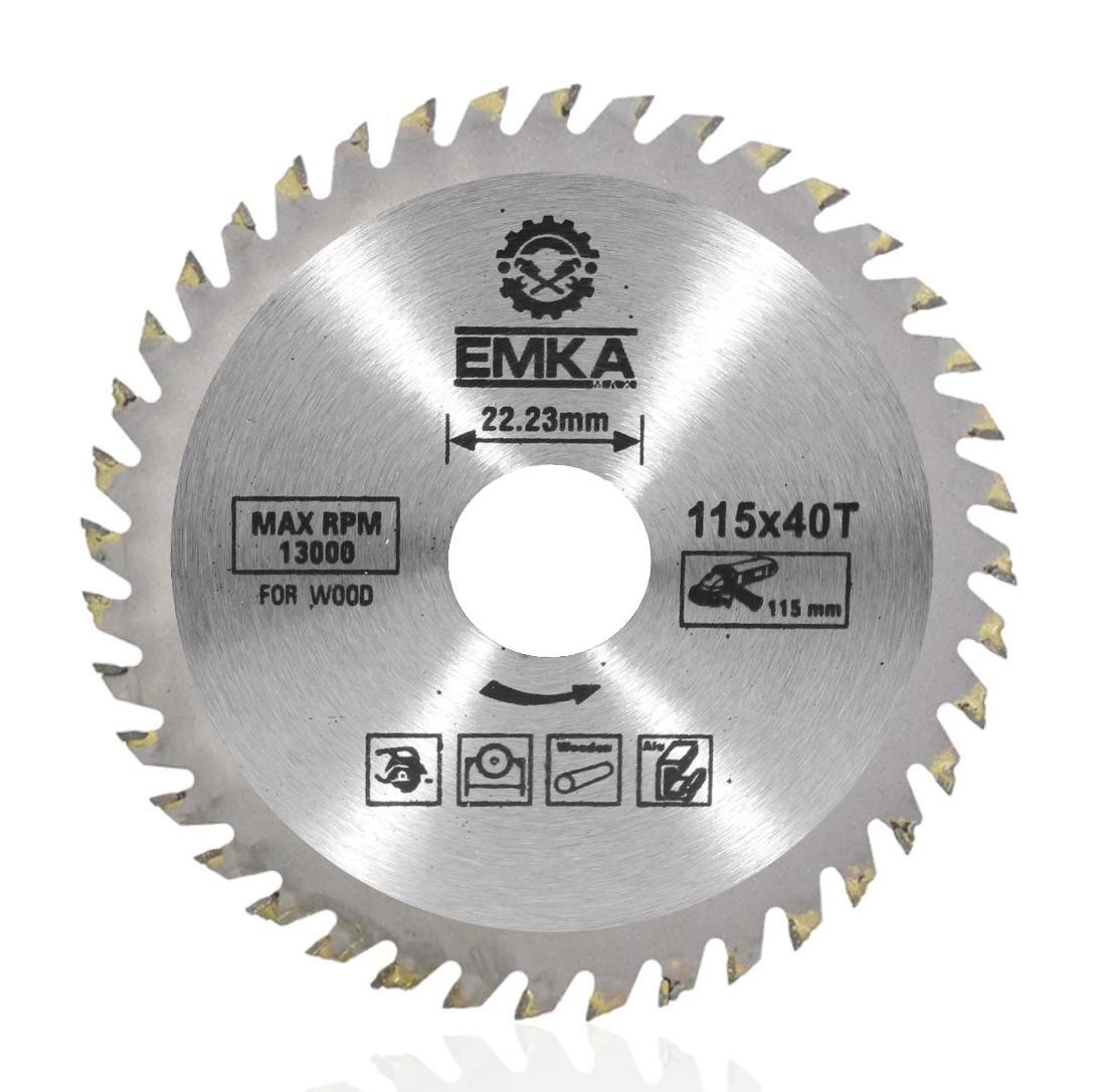 Emka Ahşap Kesme Sunta Testeresi 115 mm 40 Diş