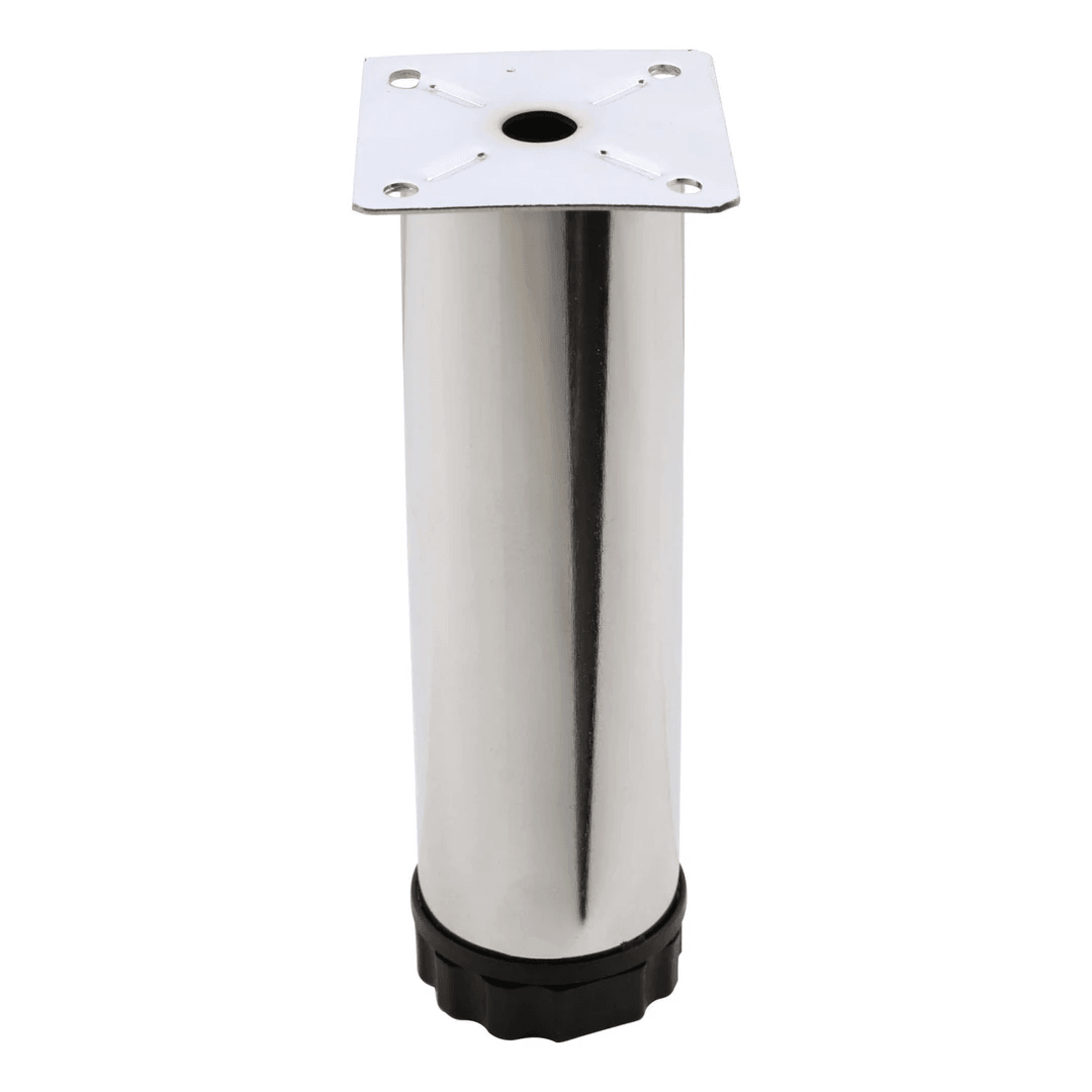 Ayaralanabilir Krom Metal Mobilya Ayağı 15-12 cm | Kanepe, Koltuk, Baza, Masa, TV Ünitesi Ayak