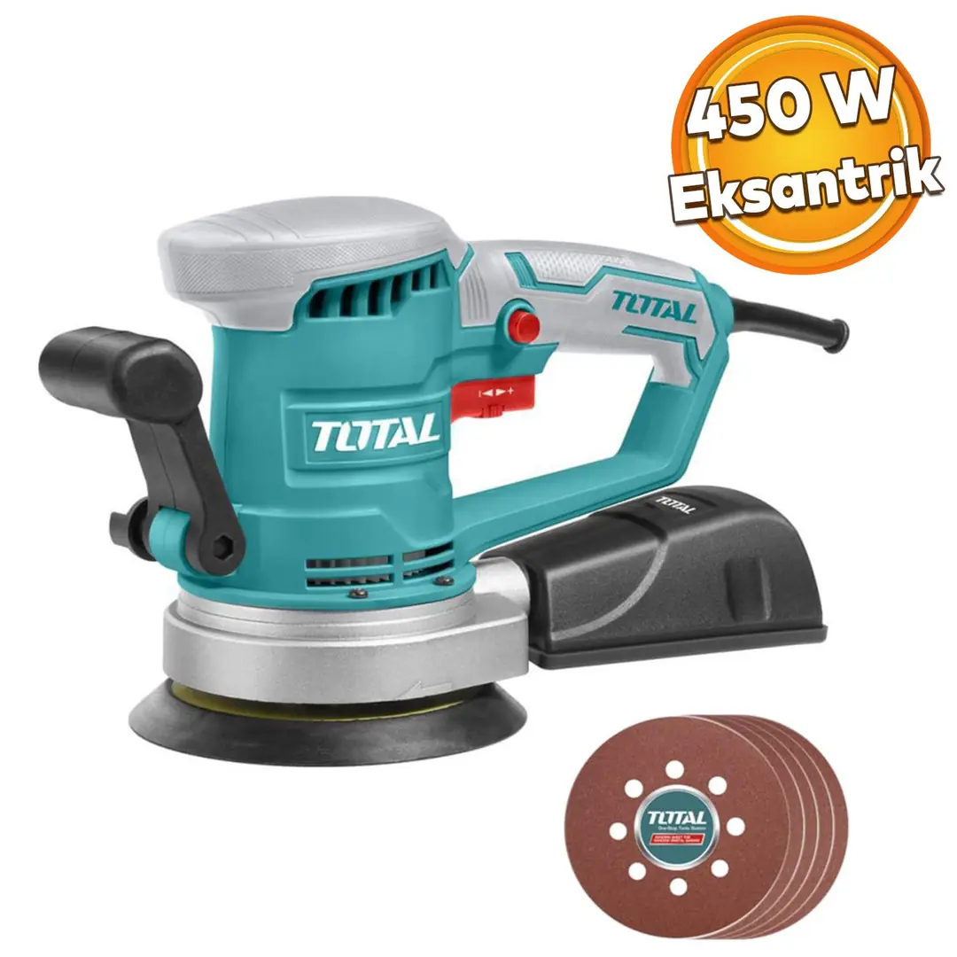 Eksantirik Zımpara Makinası 220 Volt Kablolu 450 W Total TF2041506 Ahş