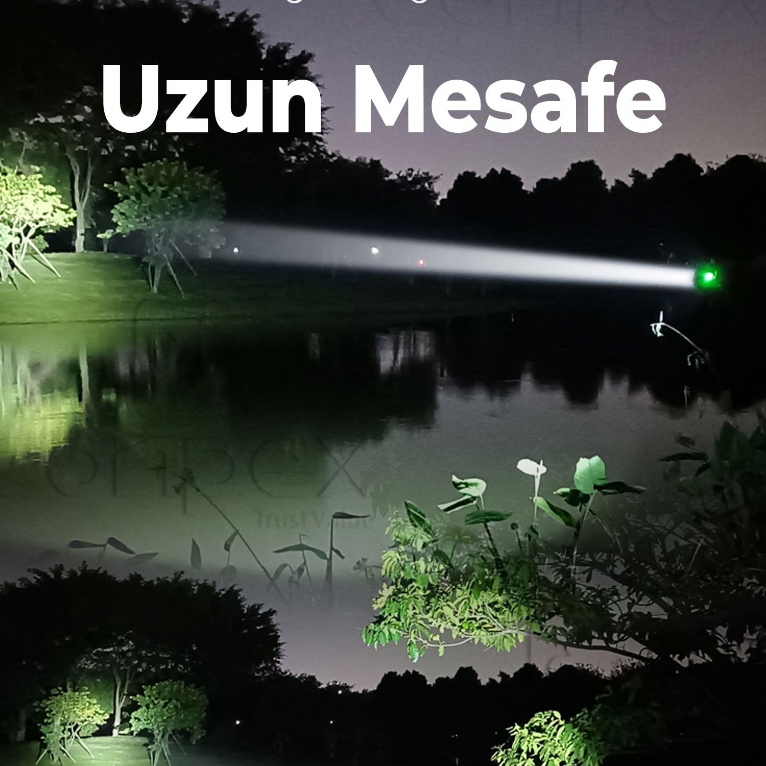 El Feneri Uzun Menzil 80W Şarjlı Powerbank Ledli Işık Kafa Lambası Alüminyum Kasa Su Geçirmez Kamp