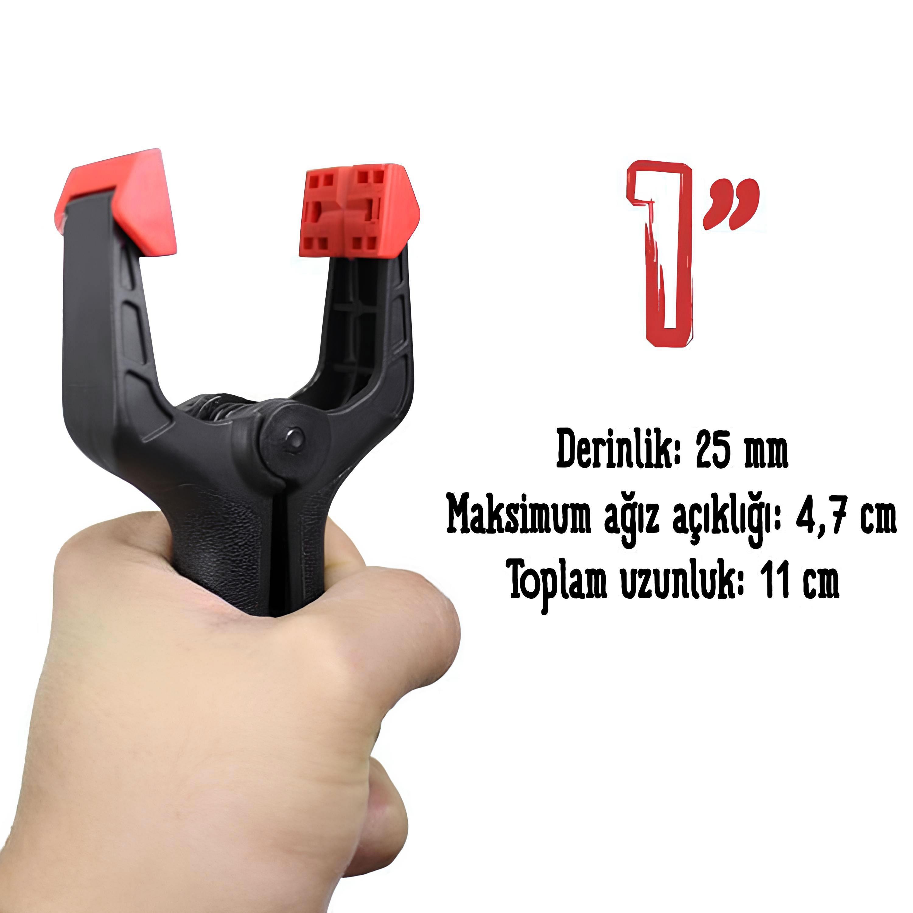 Topart Yaylı Kıskaç Mandal El Tip İşkence Klips Hobi 25 mm 1 inç