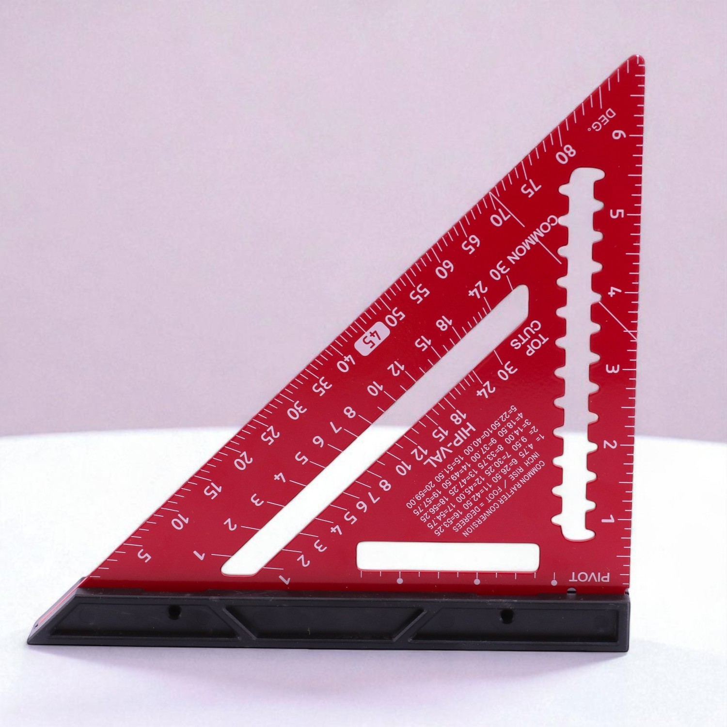 170 mm 17 cm Alüminyum Üçgen Cetvel Marangoz Gönye Metal Gövde Açılı Ölçüm Ahşap Hassas Gönye