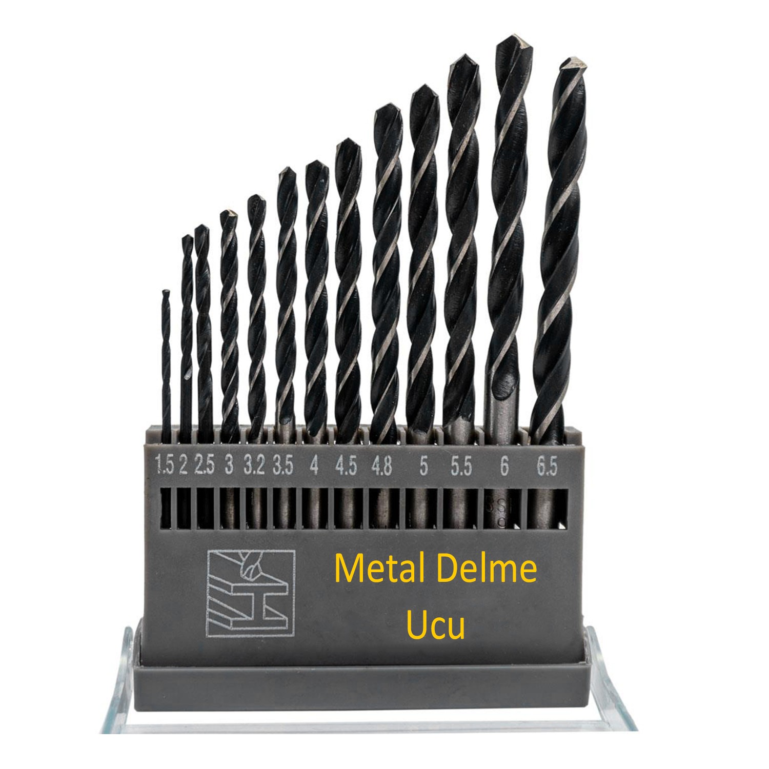 Metal Delme Matkap Ucu Seti 13 'lü Paket Çelik Metal Alüminyum Delici Uç 1.5 - 6.5 mm Arası Çap 
