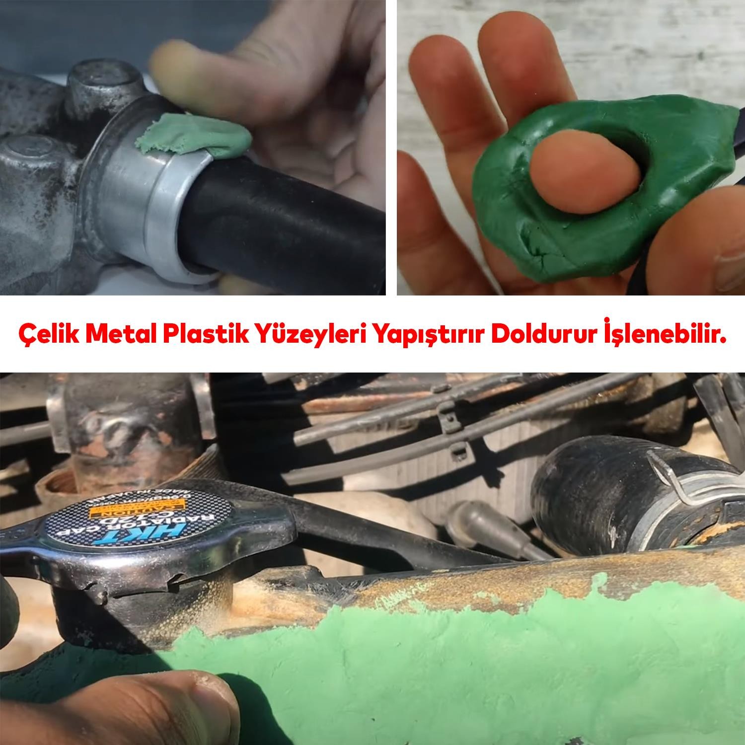 Güçlü Epoksi Macun Yapıştırıcı Hamur Metal Plastik Seramik Çelik Yapıştırıcı Doldurur Boyanabilir