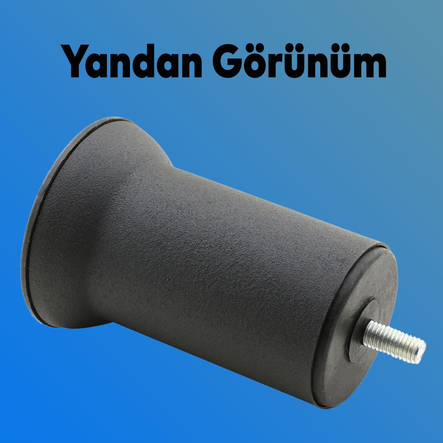 Mobilya Kanepe Dolap Baza Yatak Çekyat Koltuk Yükseltme Destek Ayağı M8 Siyah Metal Ayakları 10 Cm