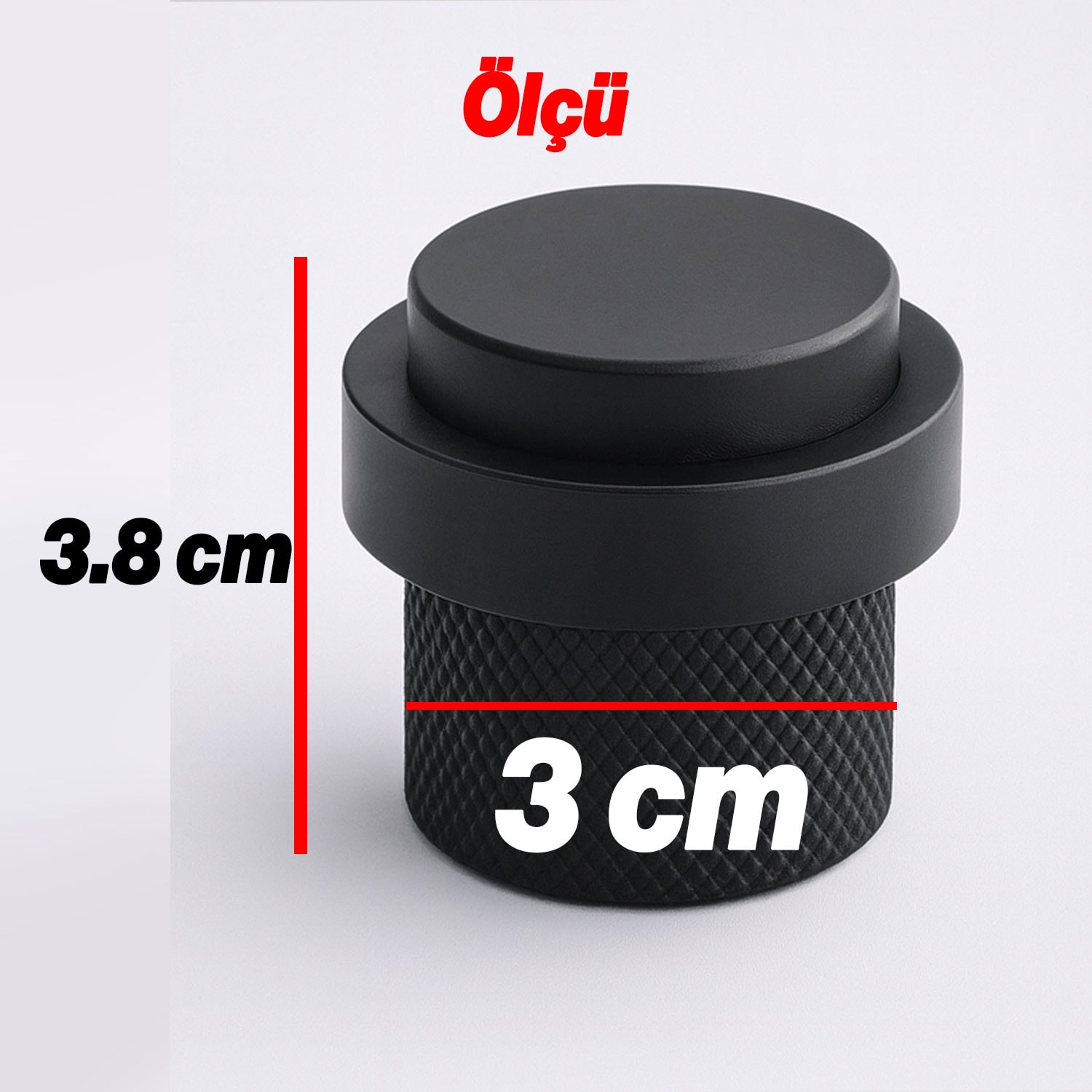 Modern Siyah Kapı Stoperi 3’lü Set Tırtık Model Vidalı Montaj Kauçuklu Kapı Tamponu Sessiz Durdurucu