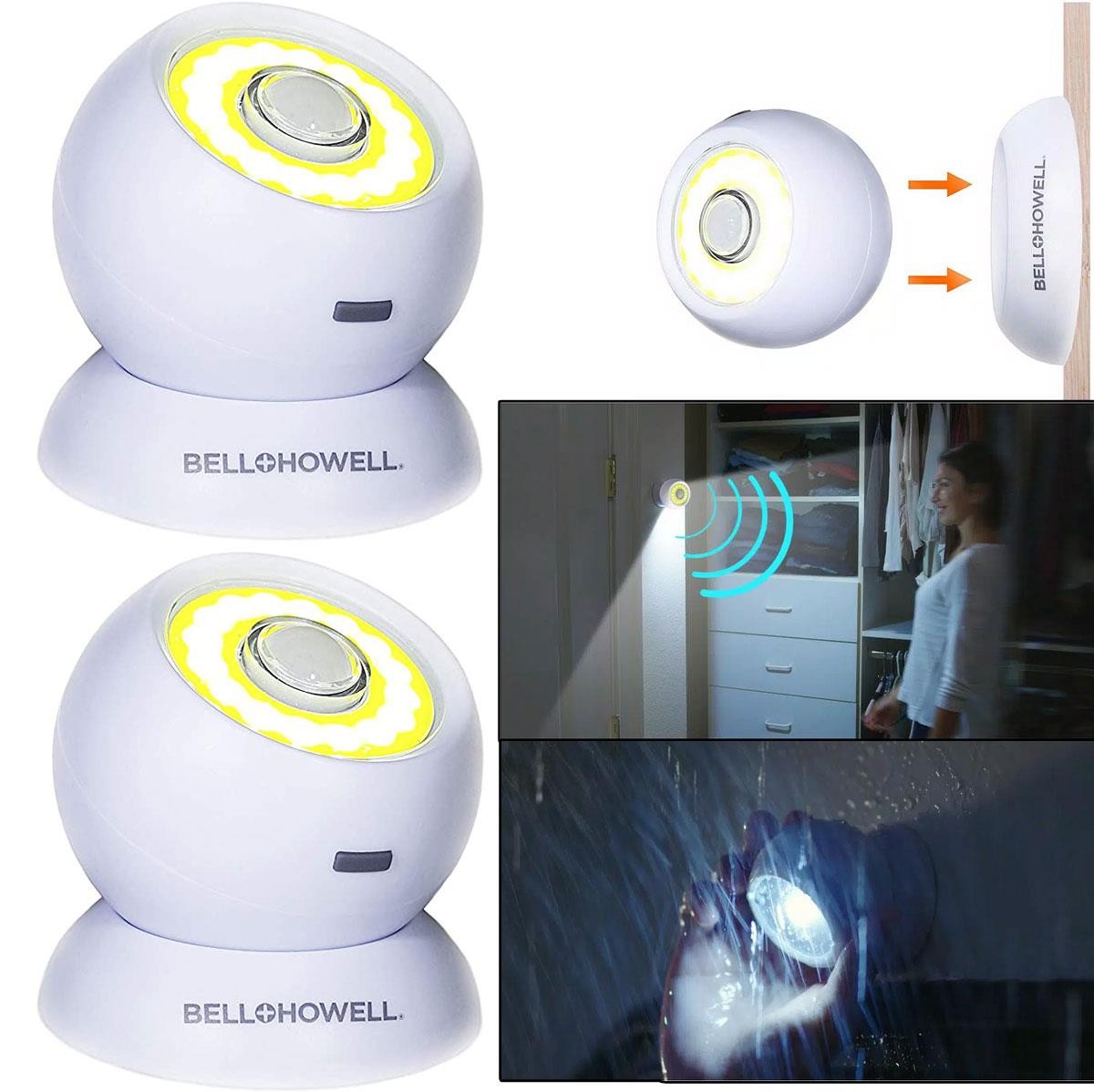 Bell Howell Mıknatıslı Hareket Sensörlü Bionic Led Lamba El Feneri 2li Set
