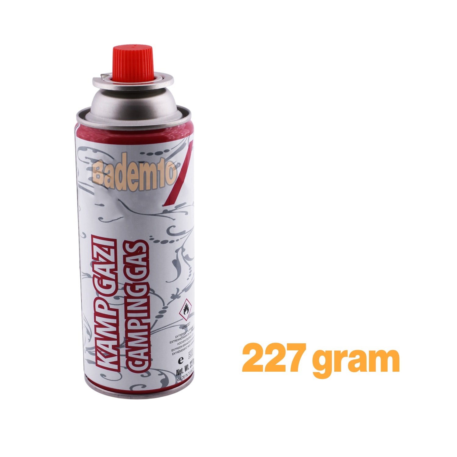 Kamp Gazı (3 Adet) Bütan Propan Tüpü Portatif Ocak Kartuşu Tek kullanımlık Pürmüz Yedeği 227 gr