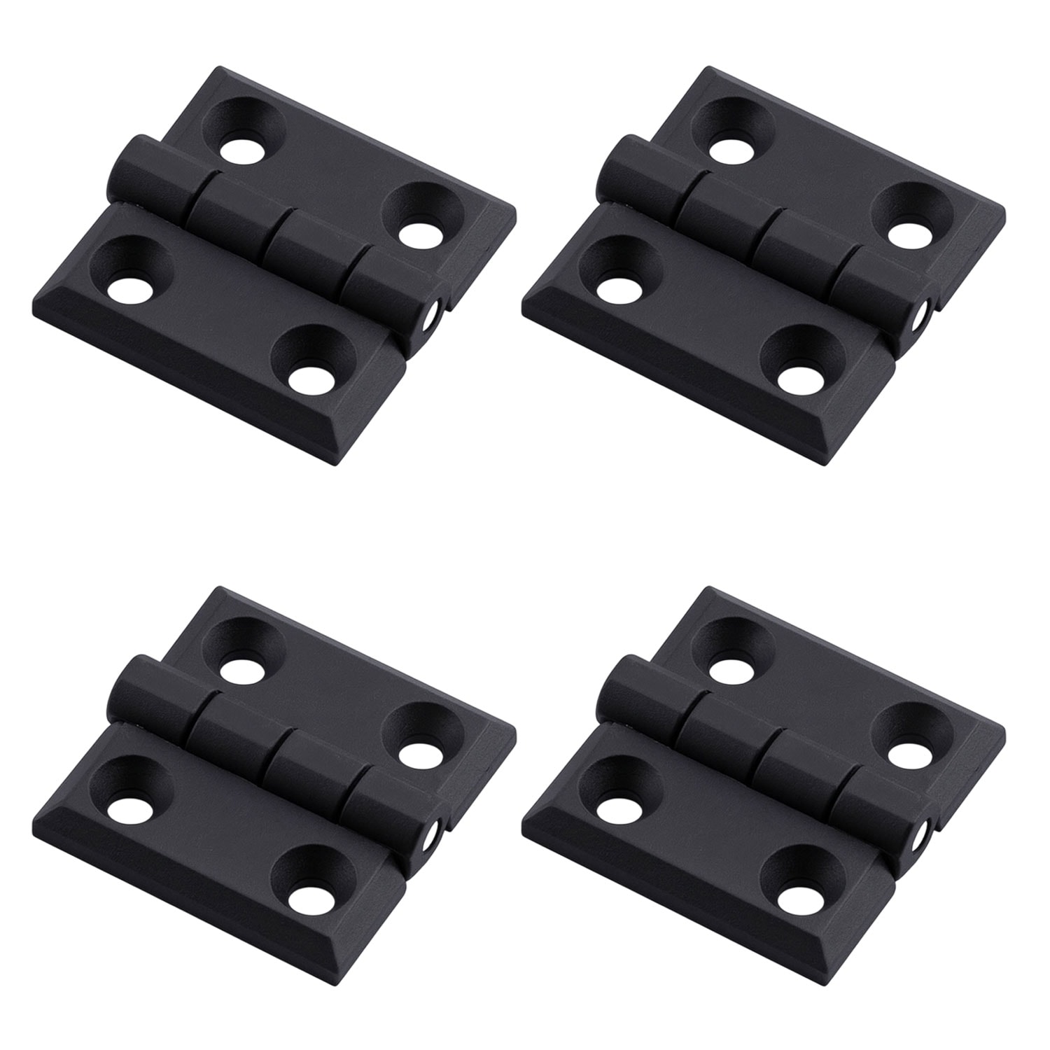 Plastik 40x40 mm Yaprak Menteşe 4 ADET SET Dayanıklı Dolap Çekmece Kapak Mobilya Menteşe Küçük