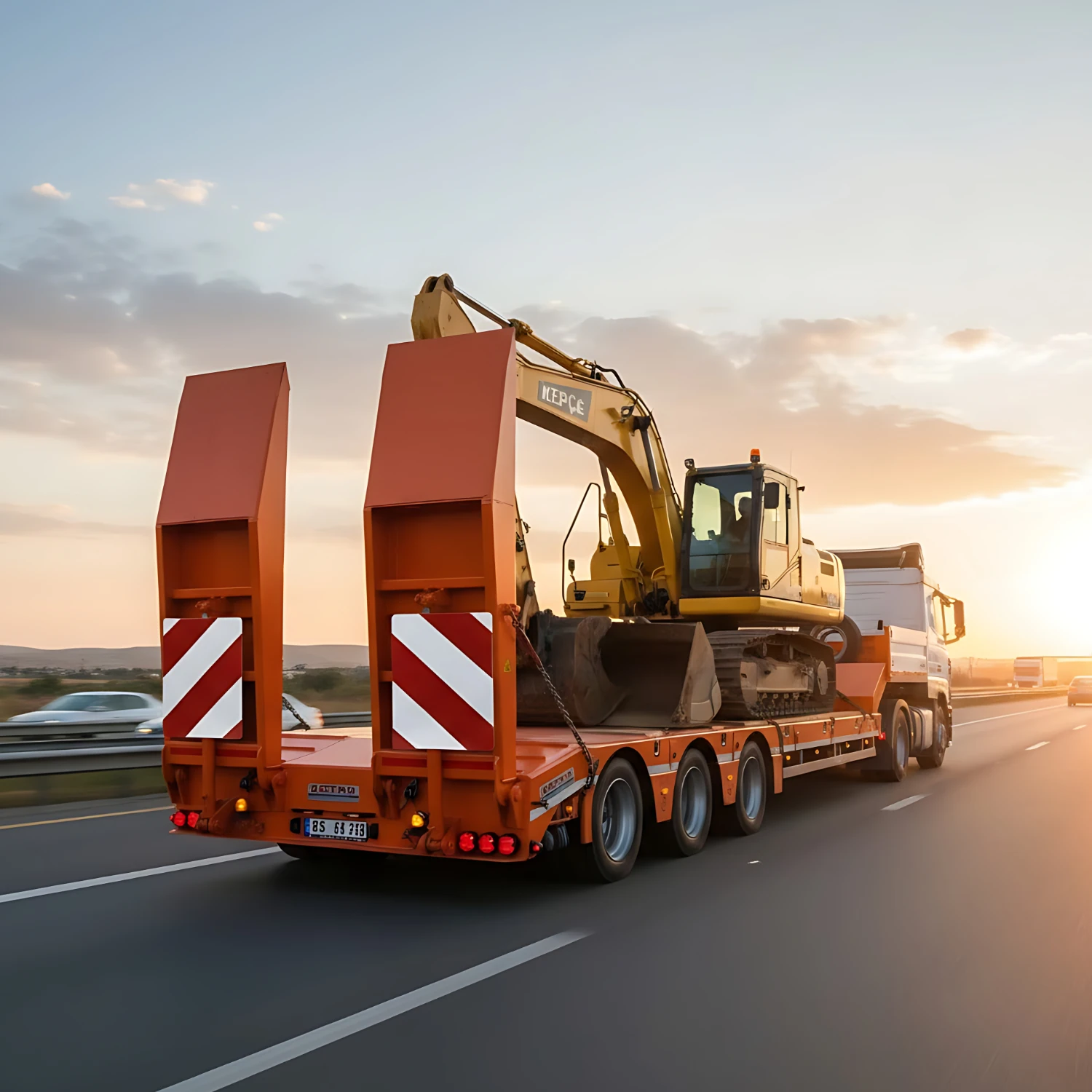 Ağır Nakliyat Lowbed İçin 2 Adet 28x42 cm Kırmızı Beyaz Reflektörlü Lowbed  Yük Uyarı Levhası