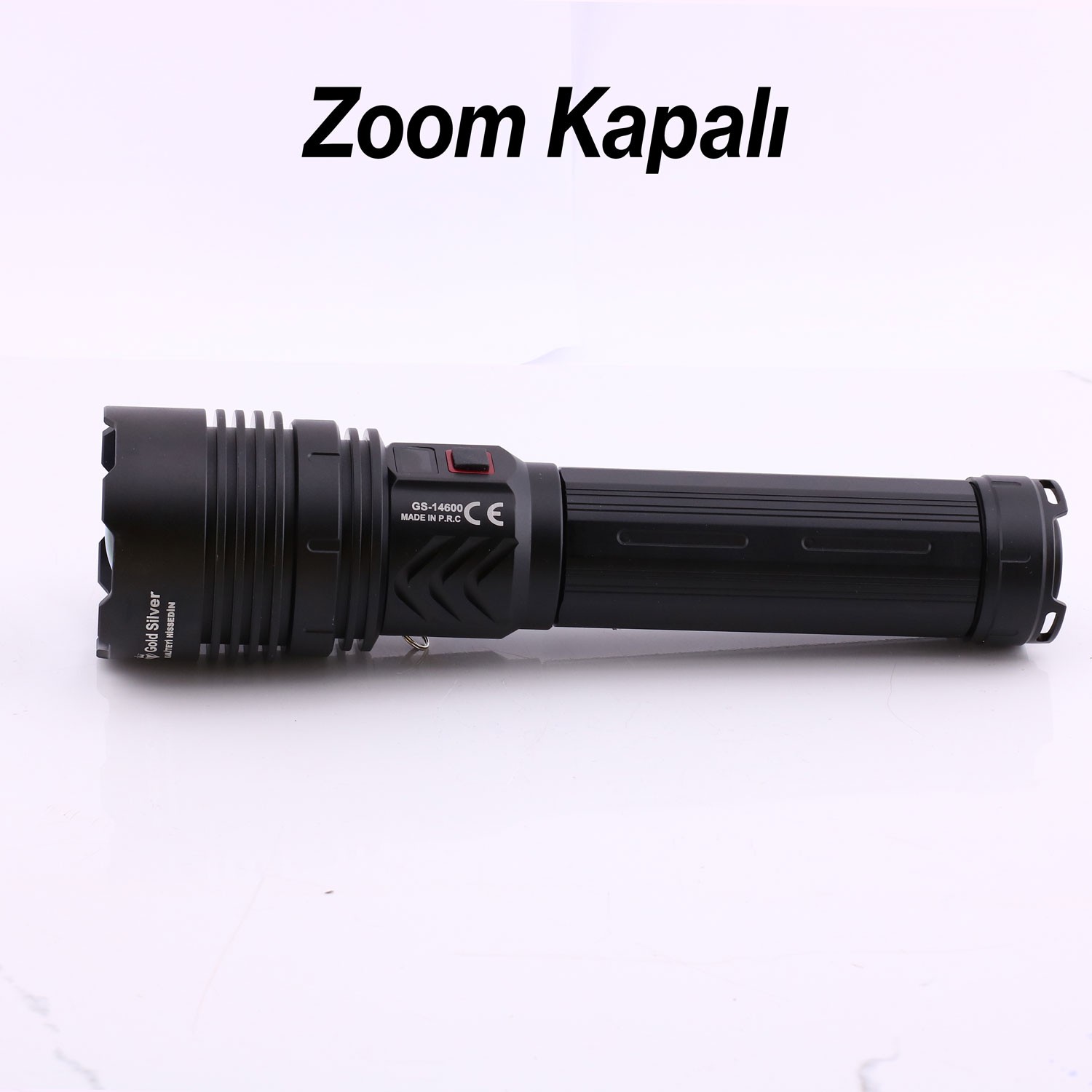 El Feneri Metal Kasa 8000 Lümen 80W Zoomlu Uzun Menzil Şarjlı Powerbank Ledli Işık Lambası Kamp