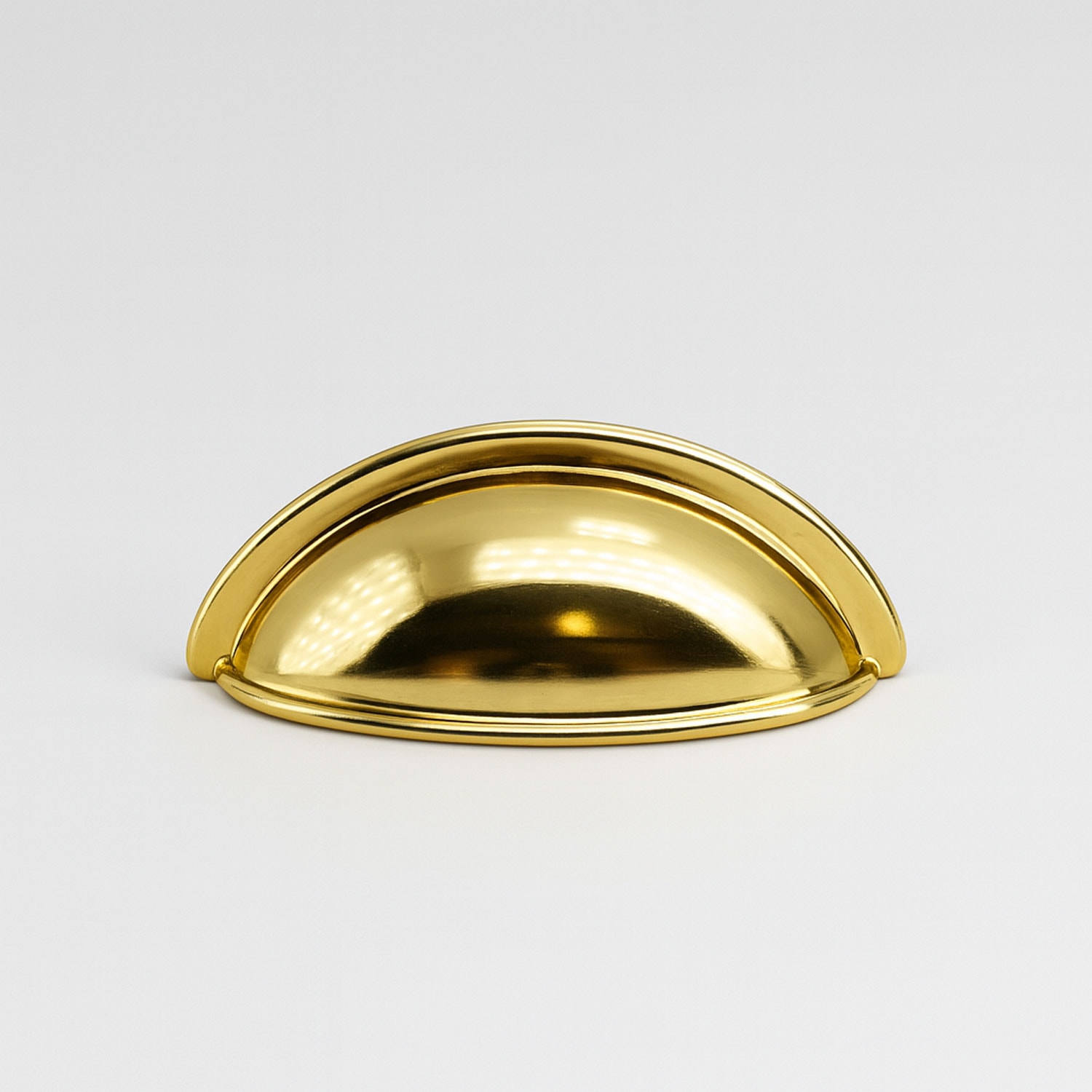 Çanak Kulp 64 mm Gold Altın Renk Metal Mobilya Çekmece Dolap Kapak Kulpu Modern Mutfak Kulpları