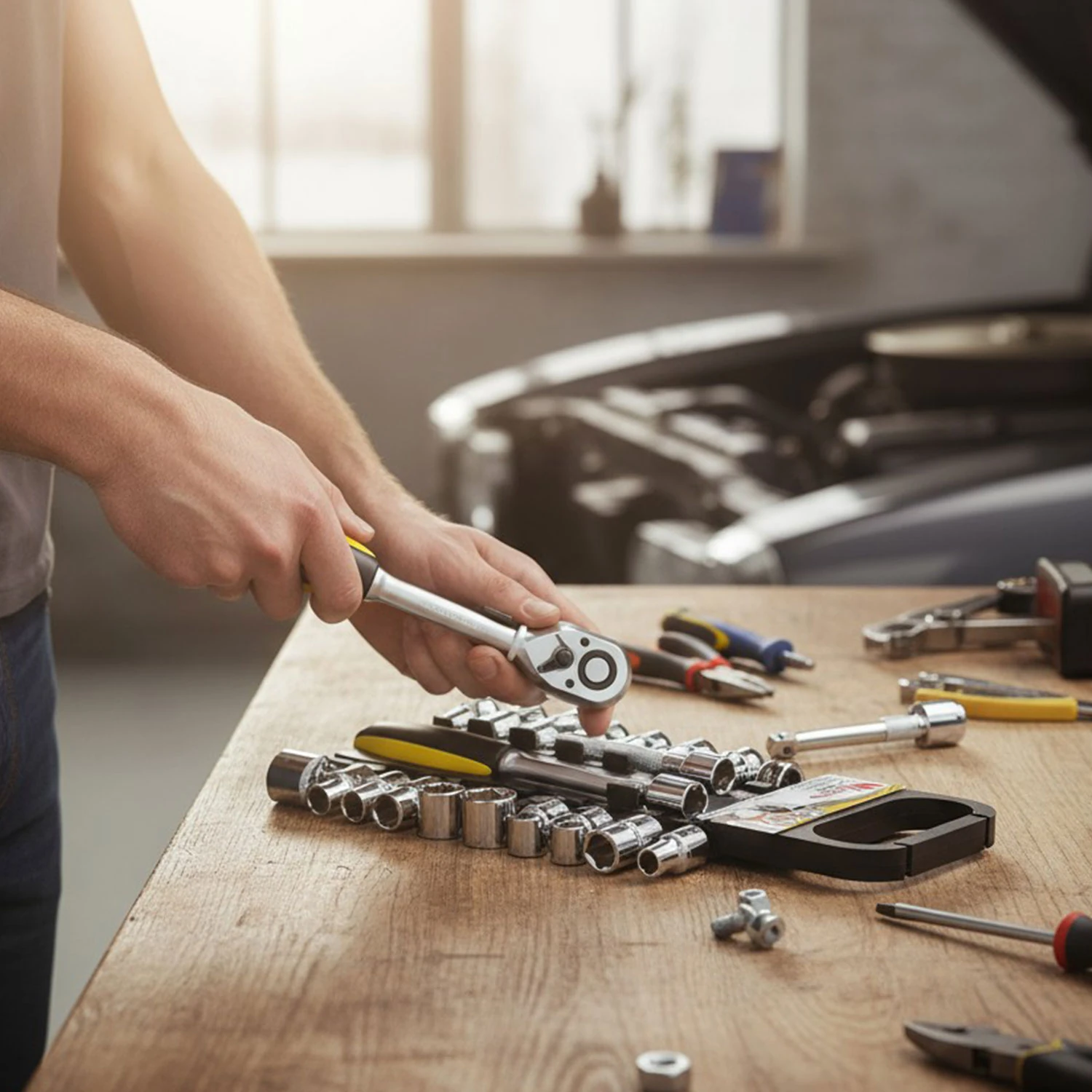 Profesyonel 1/2" Lokma Anahtar Seti 20 Parça Profesyonel Çok Amaçlı Tamir Bakım Lokma Takımı