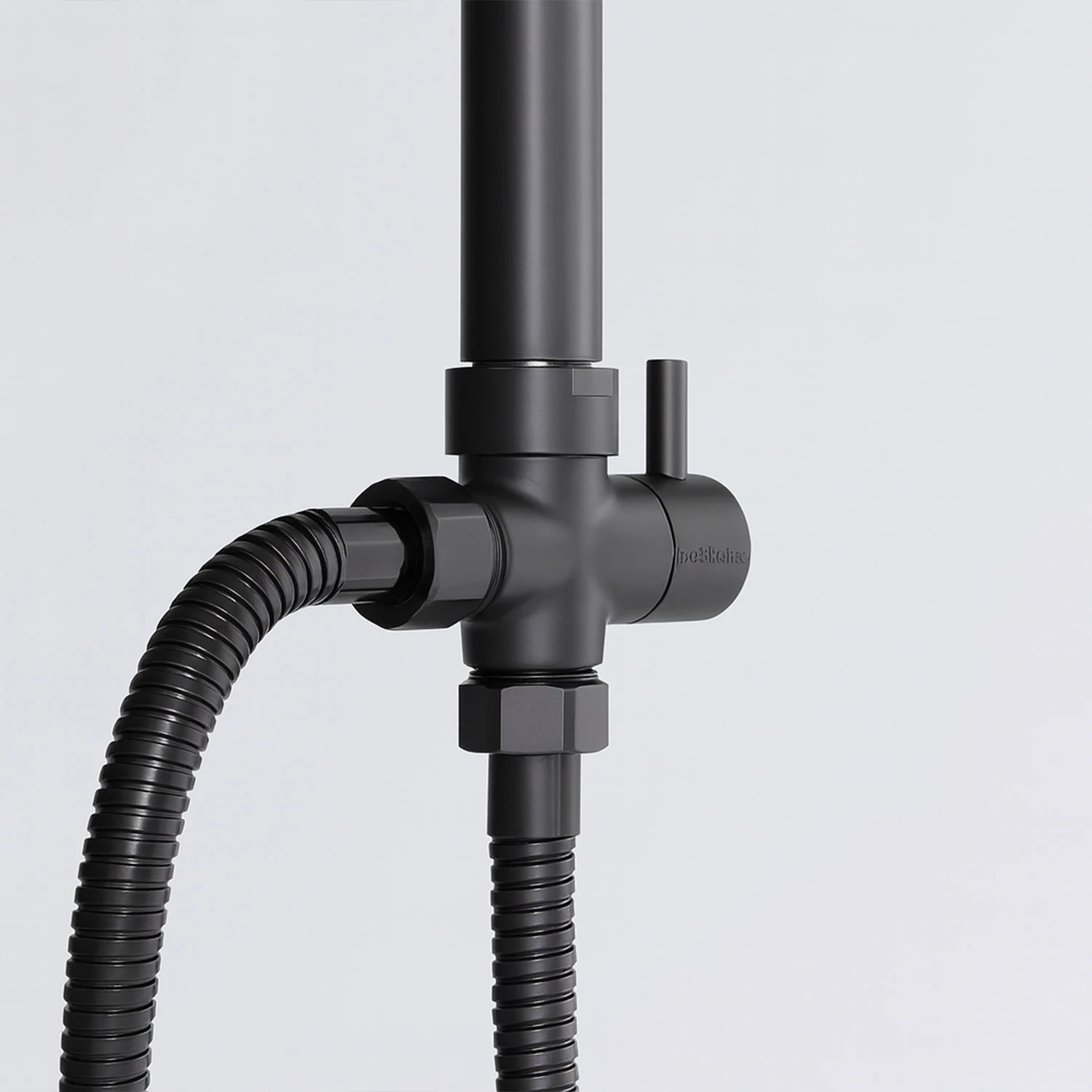 Robot Duş Seti Siyah Tam Takım Lüks Yağmurlama ve Çok Fonksiyonlu El Duşu Başlıklı Vidalı Duş Sistemi