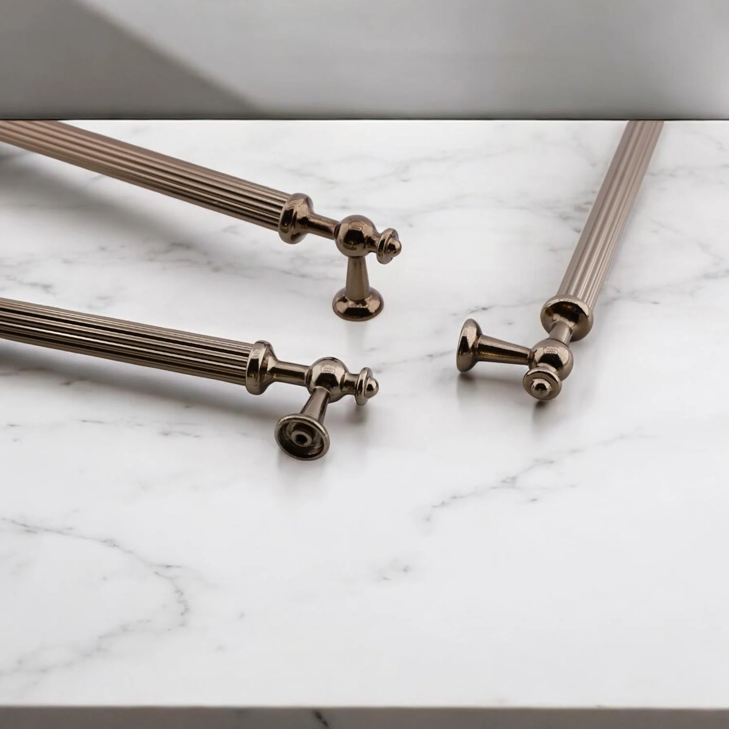 Nesil Çizgili Bronz Metal Kulp 320 mm Mobilya Çekmece Mutfak Dolabı Dolap Kulpları Kulpu Kulpları