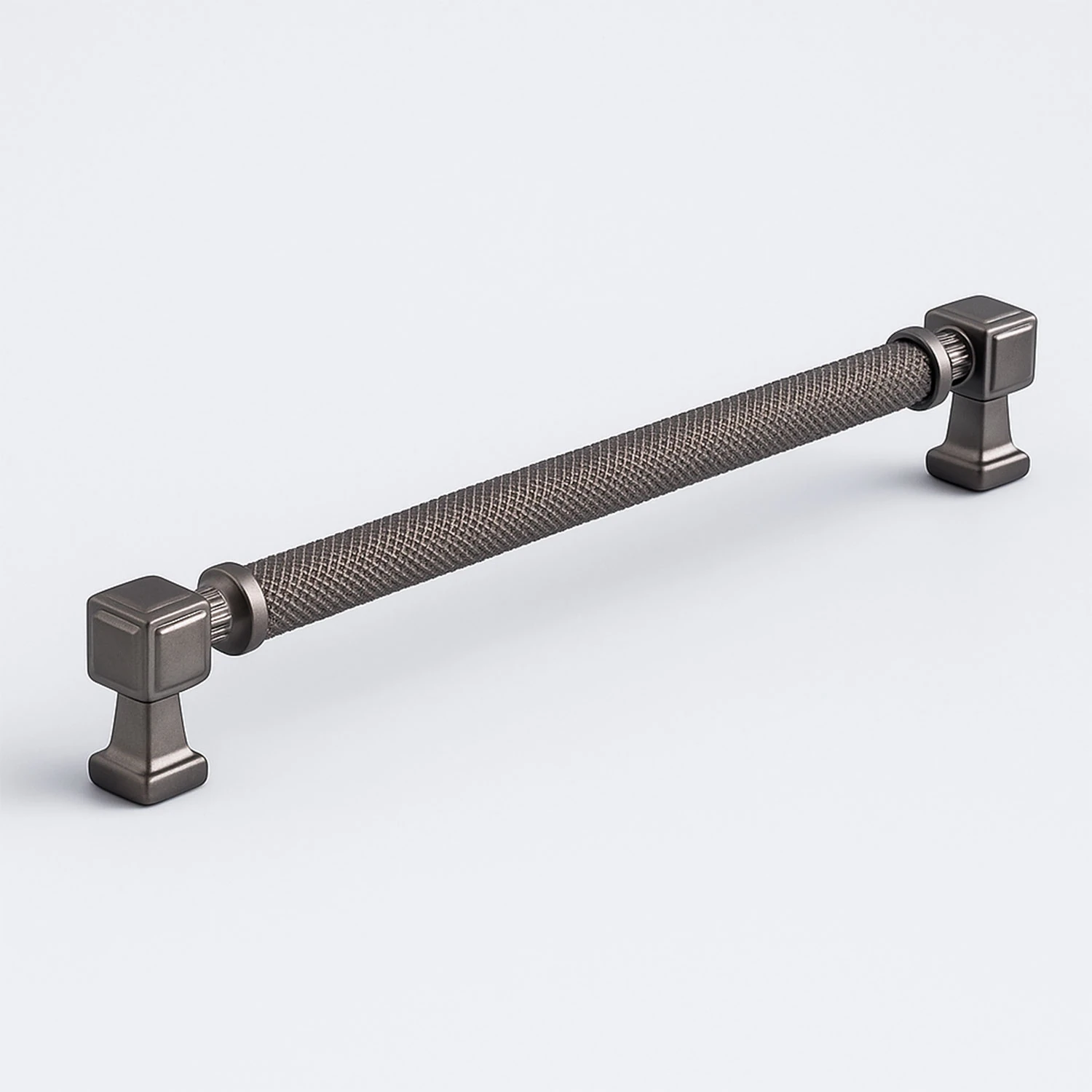 Talas Soft Füme 224 mm Tırtıklı Metal Kulp Kapak Kulpu Dayanıklı Kulpları Mobilya Çekmece Dolap