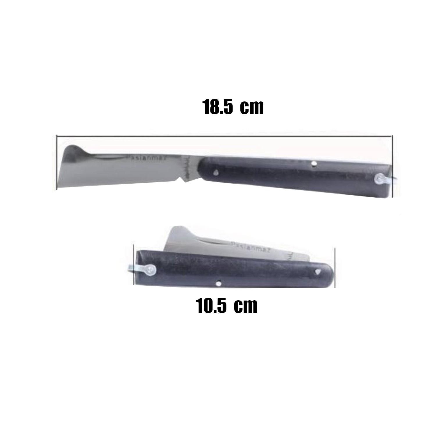 Denizli Aşı Bıçağı Bağ Bıçağı Çakısı Dövme Çelik Bıçak 18.5 cm