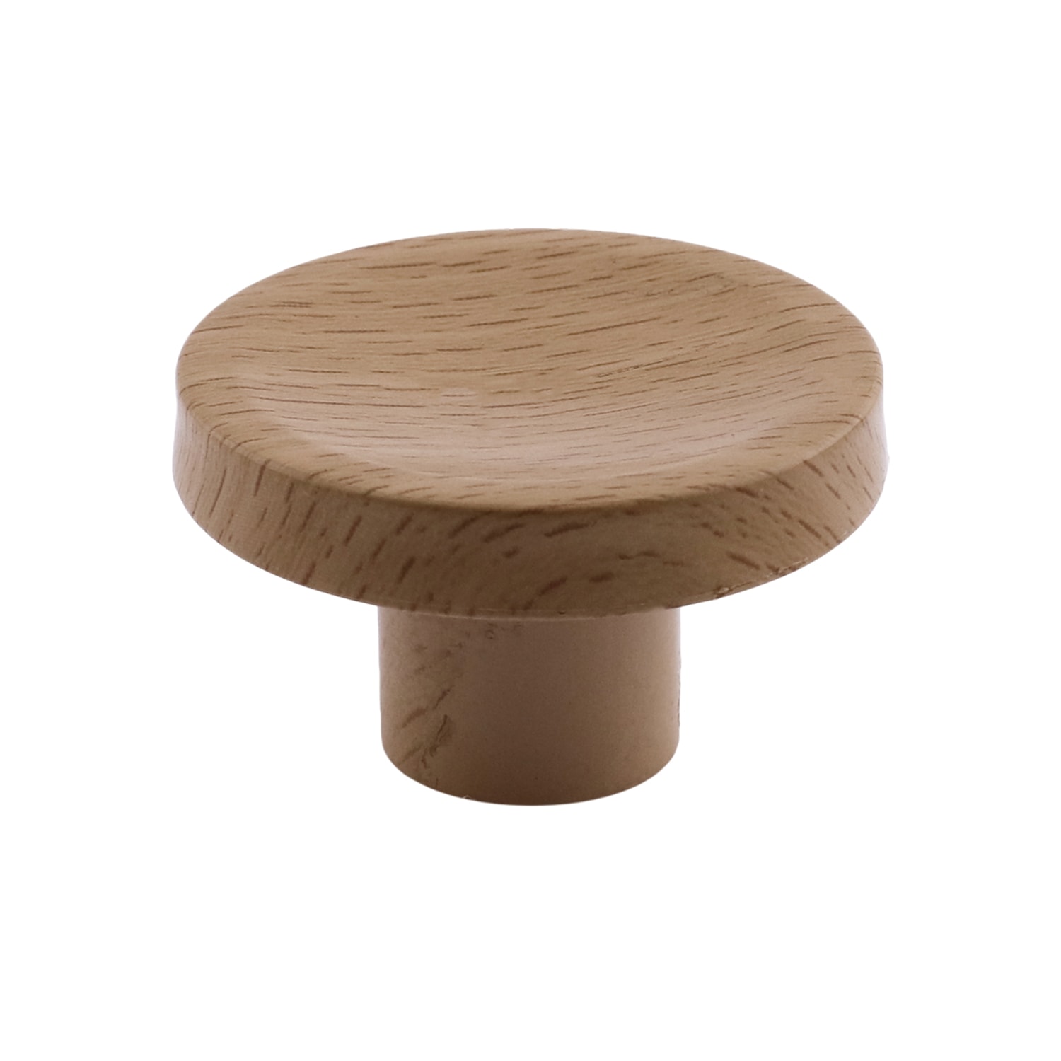 Tek Vidalı Bohem İç Bükey Plastik Düğme Kulp Kubik Doğal Meşe Renk Mobilya Dolap Çekmece Kulpu Kulbu