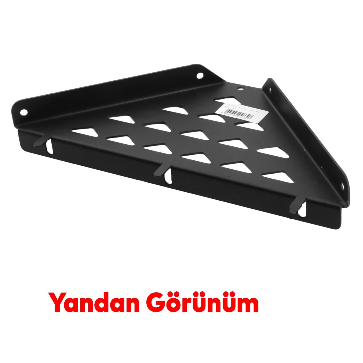Banyo Duş Rafı Şampuanlık Metal Köşelik Dekoratif Krom Tek Katlı Organizer Düzenleyici Mutfak Eşya