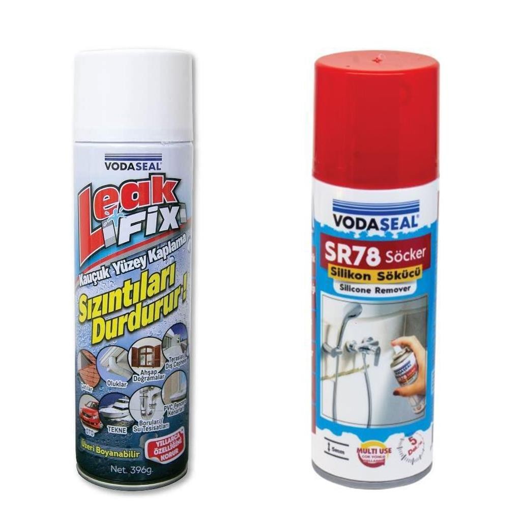 Leak Fix Su Sızdırmaz Sprey Beyaz 396 Gr + Silikon Boya Sökücü