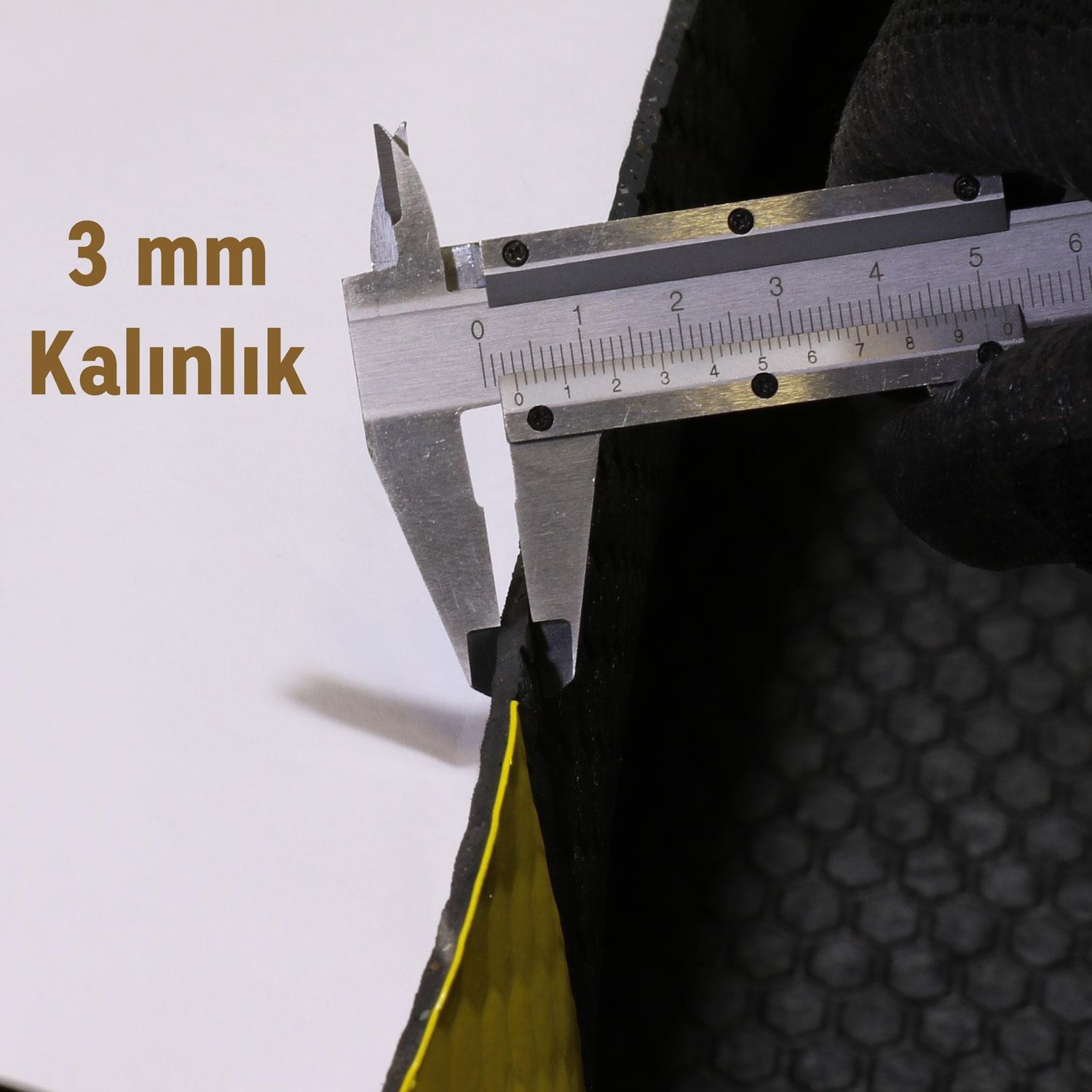 Elektrik Paspası İzole Yalıtkan Halı 3 MM 20 kV Dayanıklı Sarı İkaz Şeritli