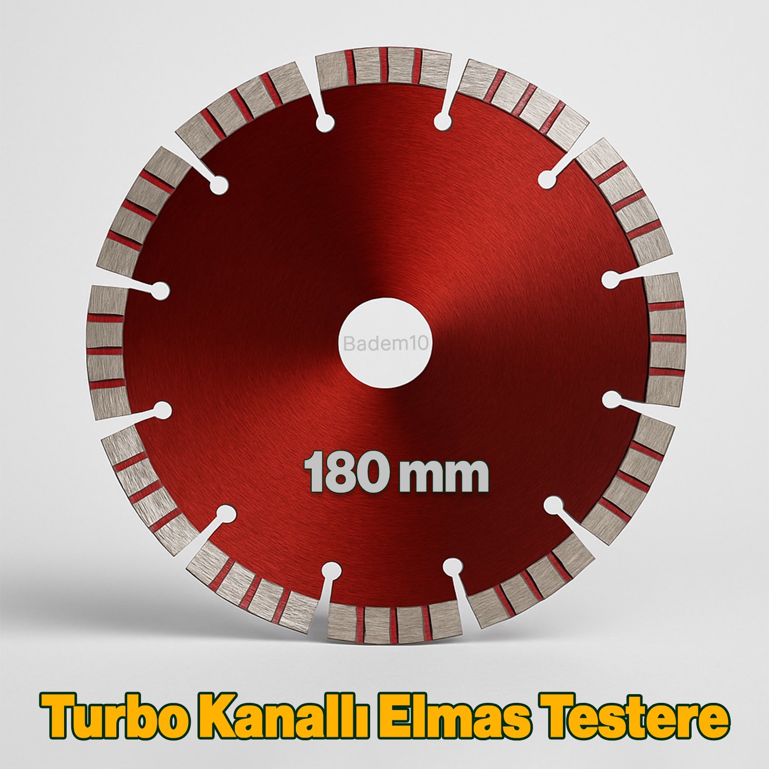 180 mm 18 cm Turbo Kanallı Elmas Kesme Diski Avuç Taşlama Seramik Beton Granit Tuğla Blok İçin Uygun