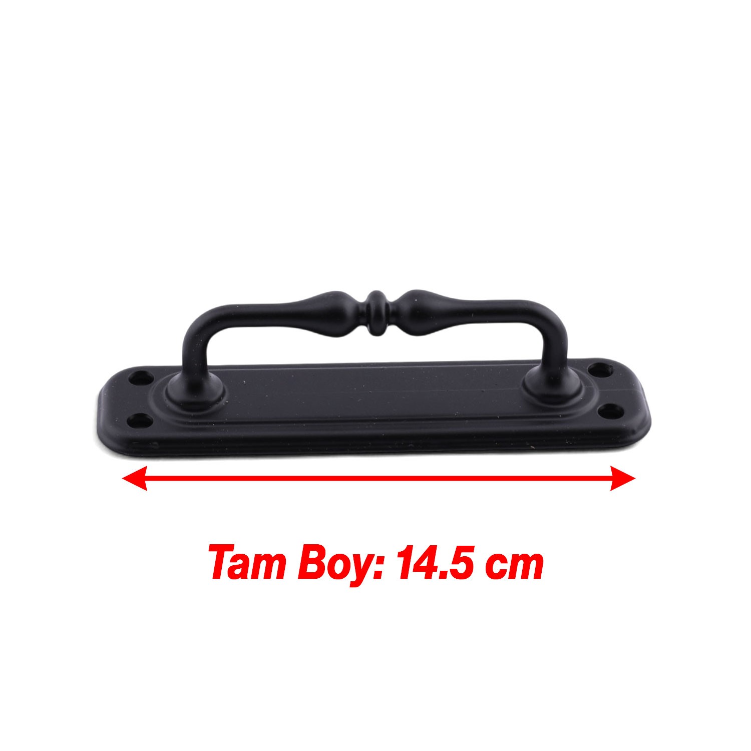 Siyah Büyük 14.5 cm Metal Kapı Çekme Kolu Tutamağı Kulp Kulpları Dolap Mobilya Dolap Çekmece