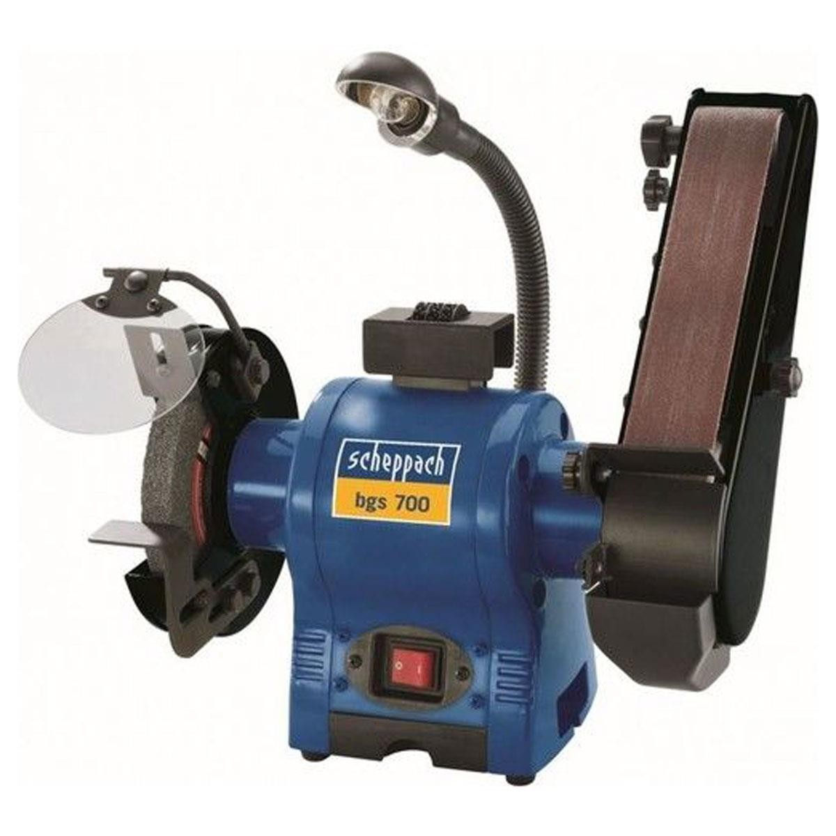 Scheppach BGS 700 Taş Motoru ve Bant Zımpara Makinesi 250 W