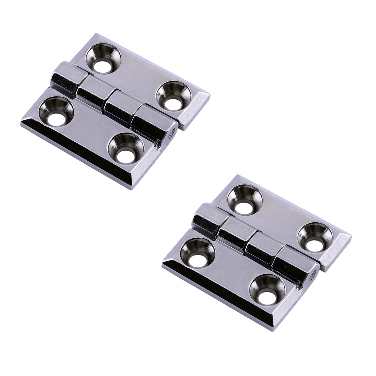 Metal 2 ADET 60x60 mm Gümüş Yaprak Menteşe Kapi Pencere Dolap Mobilya Kapak Menteşe Bağlantı