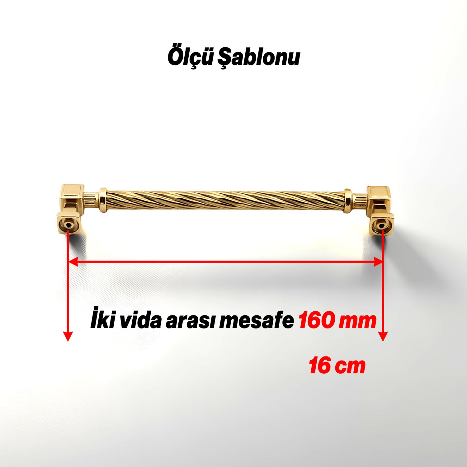 Burma Gold Altın Metal Kulp 160 mm Mobilya Çekmece Mutfak Dolabı Dolap Modern Kapak Kulbu Kulpları