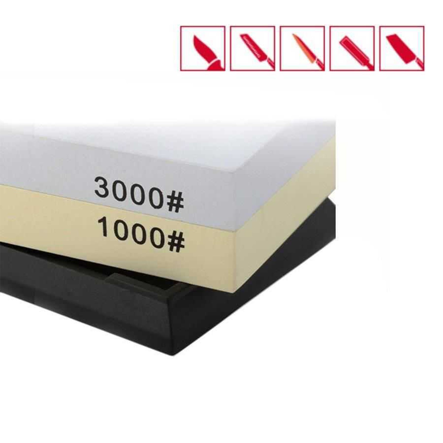 1000/3000 Grit Çift Taraflı El Taşlama Profesyonel Bıçak El Aletleri Makas Şef Biley Bileme Taşı Set
