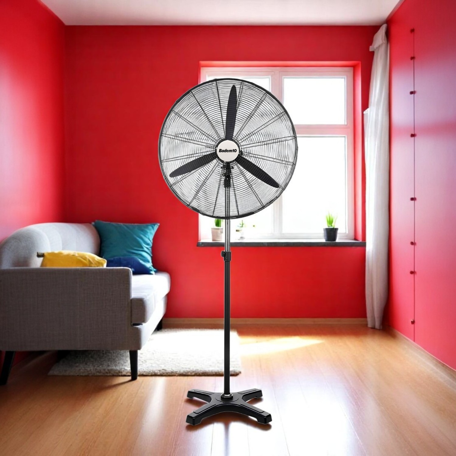 Sanayi Tipi 75 cm 210W Ayaklı Vantilatör Sessiz Geniş Alanlara Uygun Endüstriyel Güçlü Fan