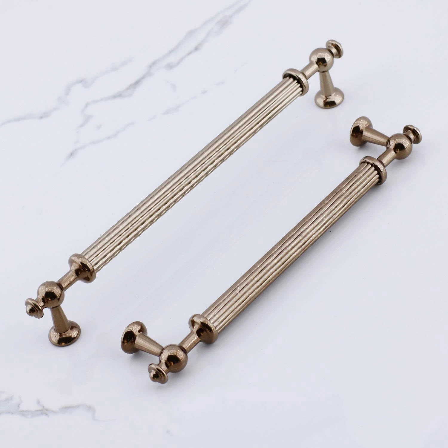 Nesil Çizgili 224 mm Bronz Metal Kulp Mobilya Çekmece Mutfak Dolabı Dolap Kulpları Kulpu Kulpları