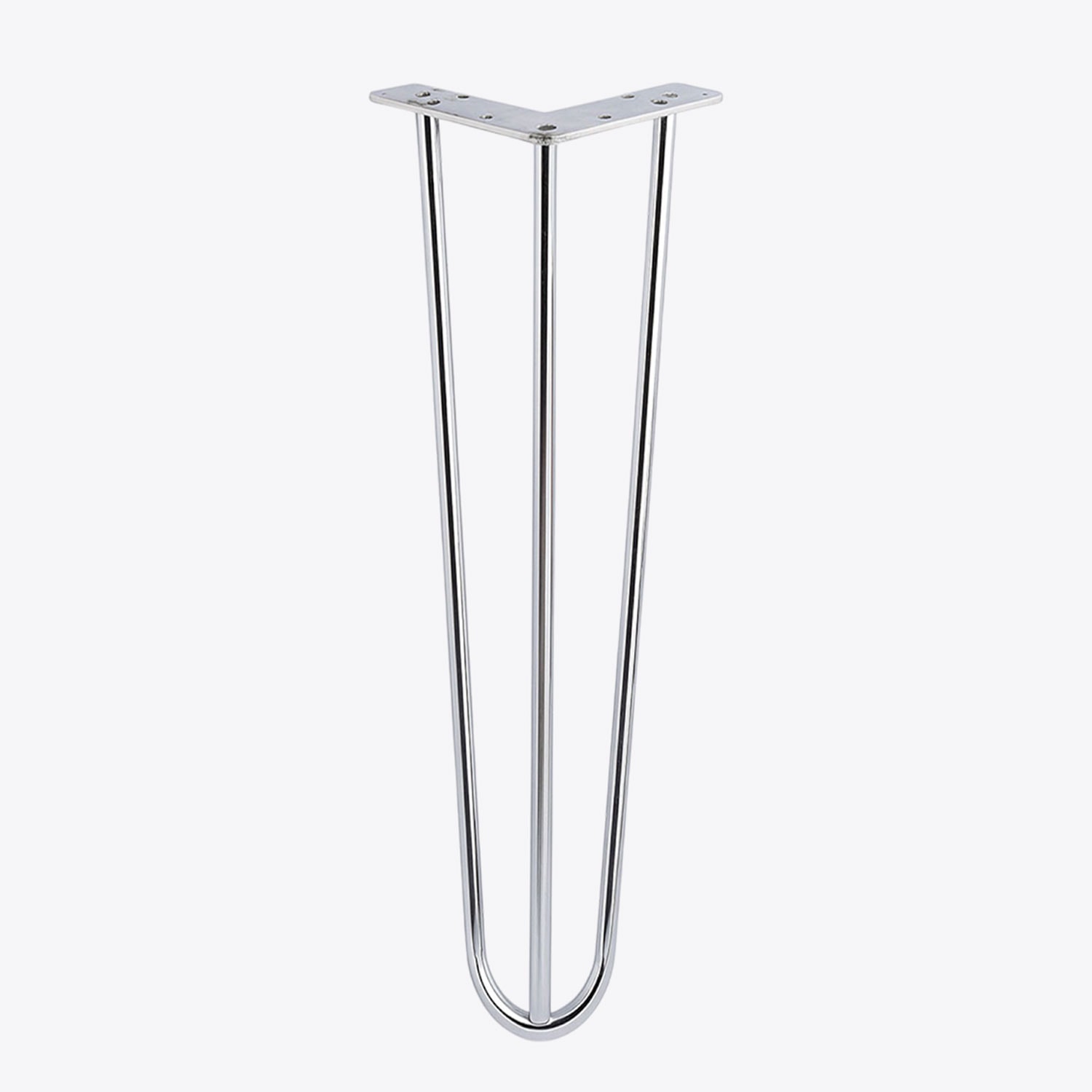 Martı 71 cm Krom Gümüş Metal Masa ve Sehpa Ayağı Tekli Sağlam Mobilya Yükseltici Destek Ayak Modeli