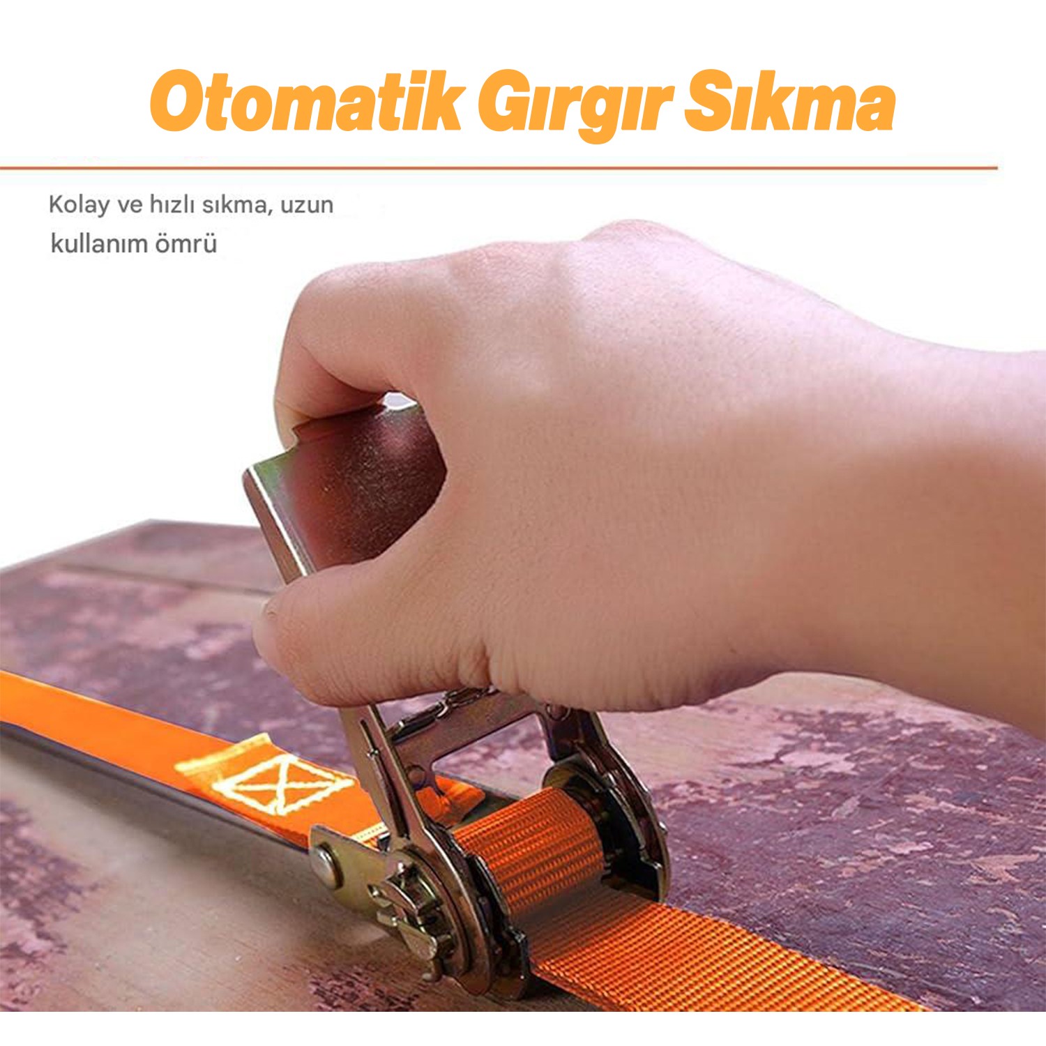Sonsuz Gırgır Spanzet Yük Gerdirme Halatı Eşya Sabitleme Sapan 3 Metre Yük Taşıma Kamyoncu İpi