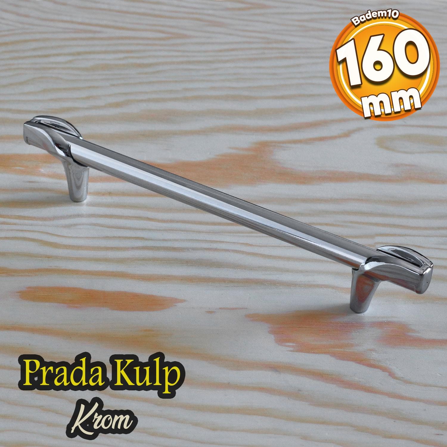 Prade 160 mm Krom Kulp Metal Mobilya Çekmece Mutfak Kapak Dolap Kulpları Dolabı Kulbu Kulpu