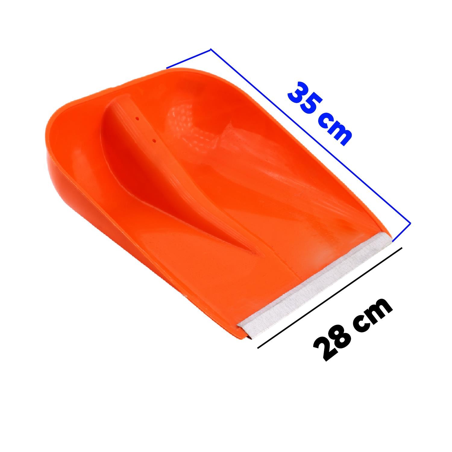 Plastik Faryap Kar Küreme Küreği Ahır Gübre Hayvan Pisliği Temizleme Turuncu 28x35 cm Kürek