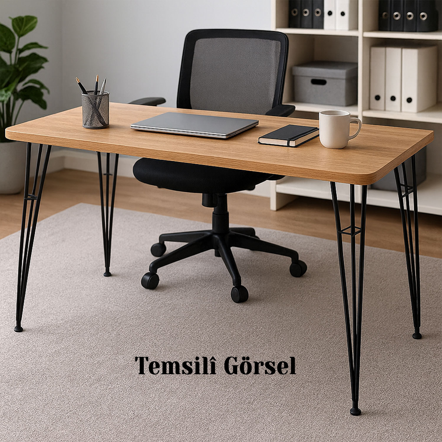 Rüzgar 71 cm Siyah Metal Masa ve Sehpa Ayağı Dayanıklı Mobilya Destek Yükseltici Ayak Modern Tasarım