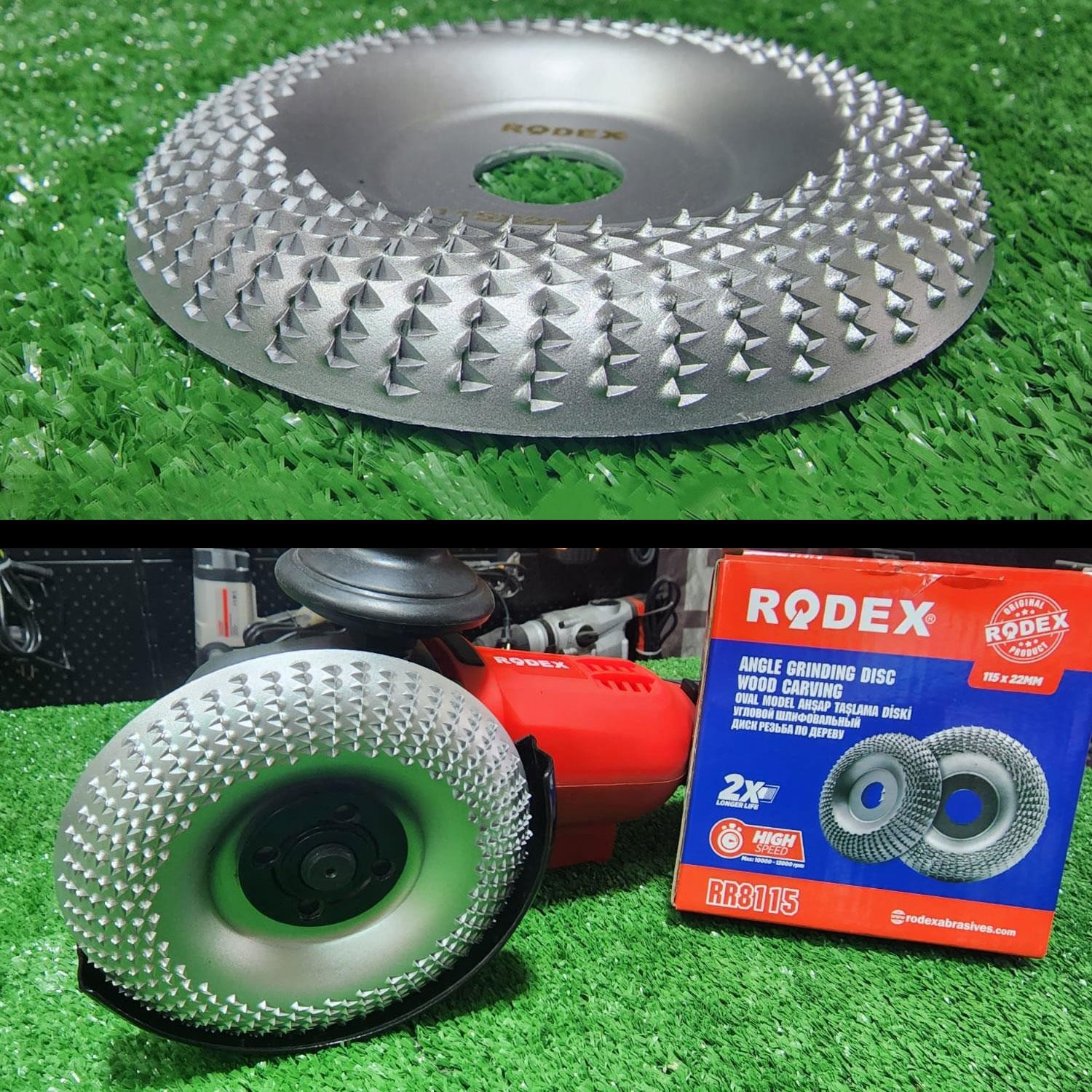 Rodex Ahşap Taşlama Törpüleme Oyma Eğe Diski Ahşap Kesici Kesme 115 mm