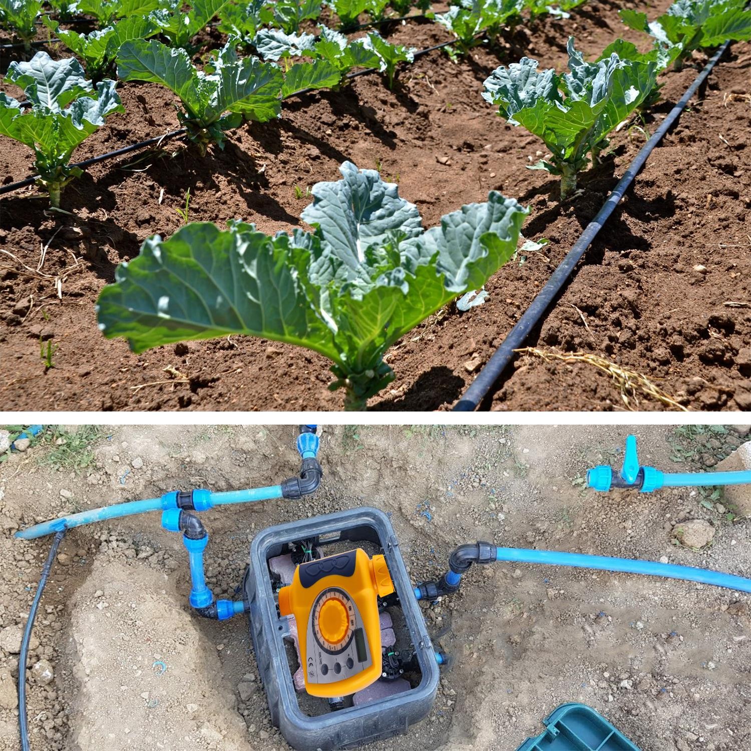 Elektronik Dijital Tek Çıkışlı Pilli Otomatik Sulama Ayarlı Zamanlayıcısı Bahçe Su Temizleme
